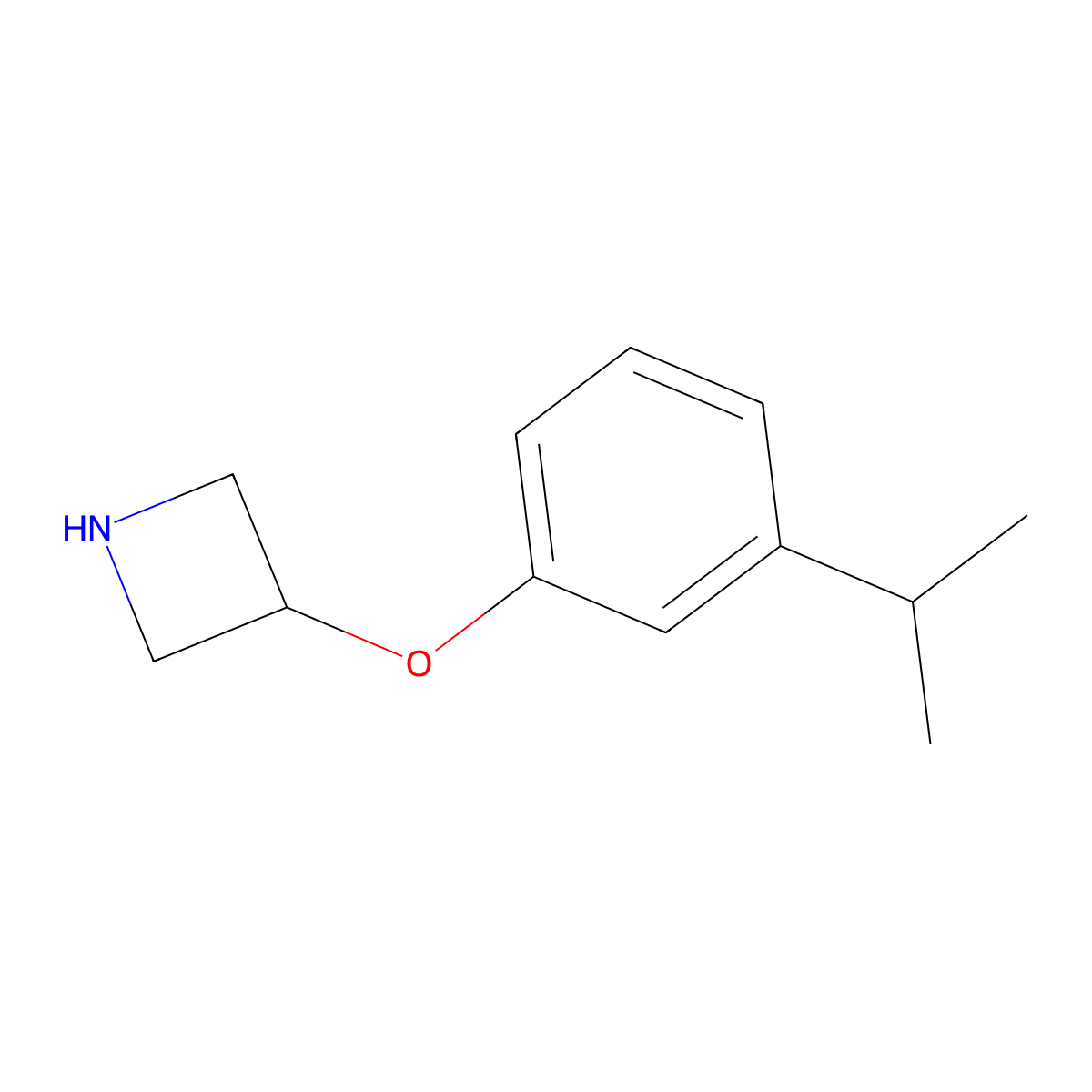 3-(3-Isopropylphenoxy)azetidine molecular structure, CAS 1219982-18-9