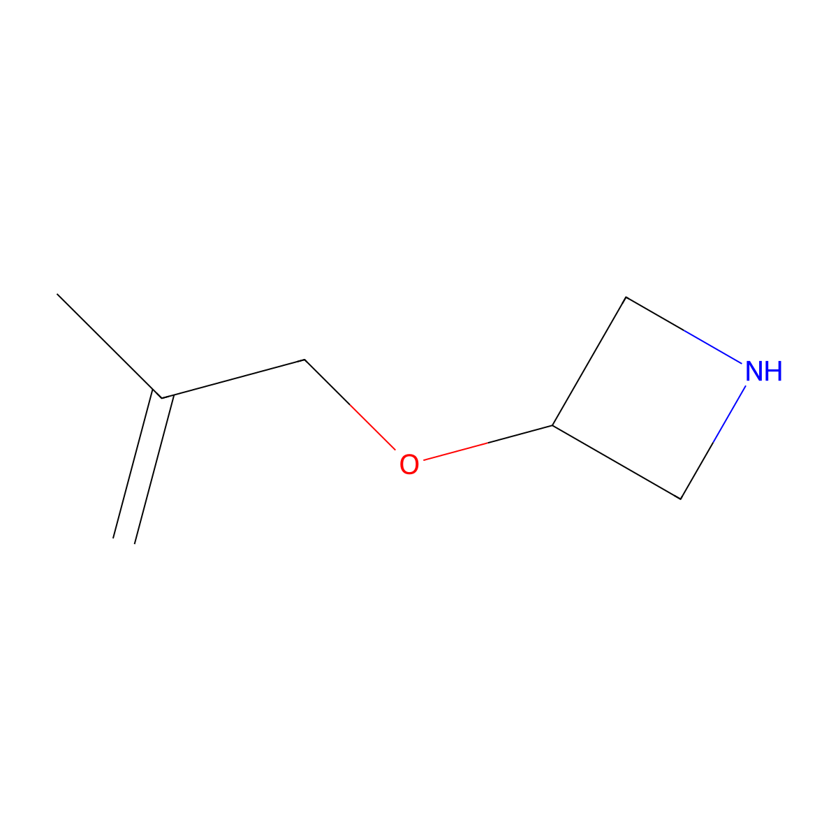 3-((2-Methylallyl)oxy)azetidine molecular structure, CAS 1219982-37-2
