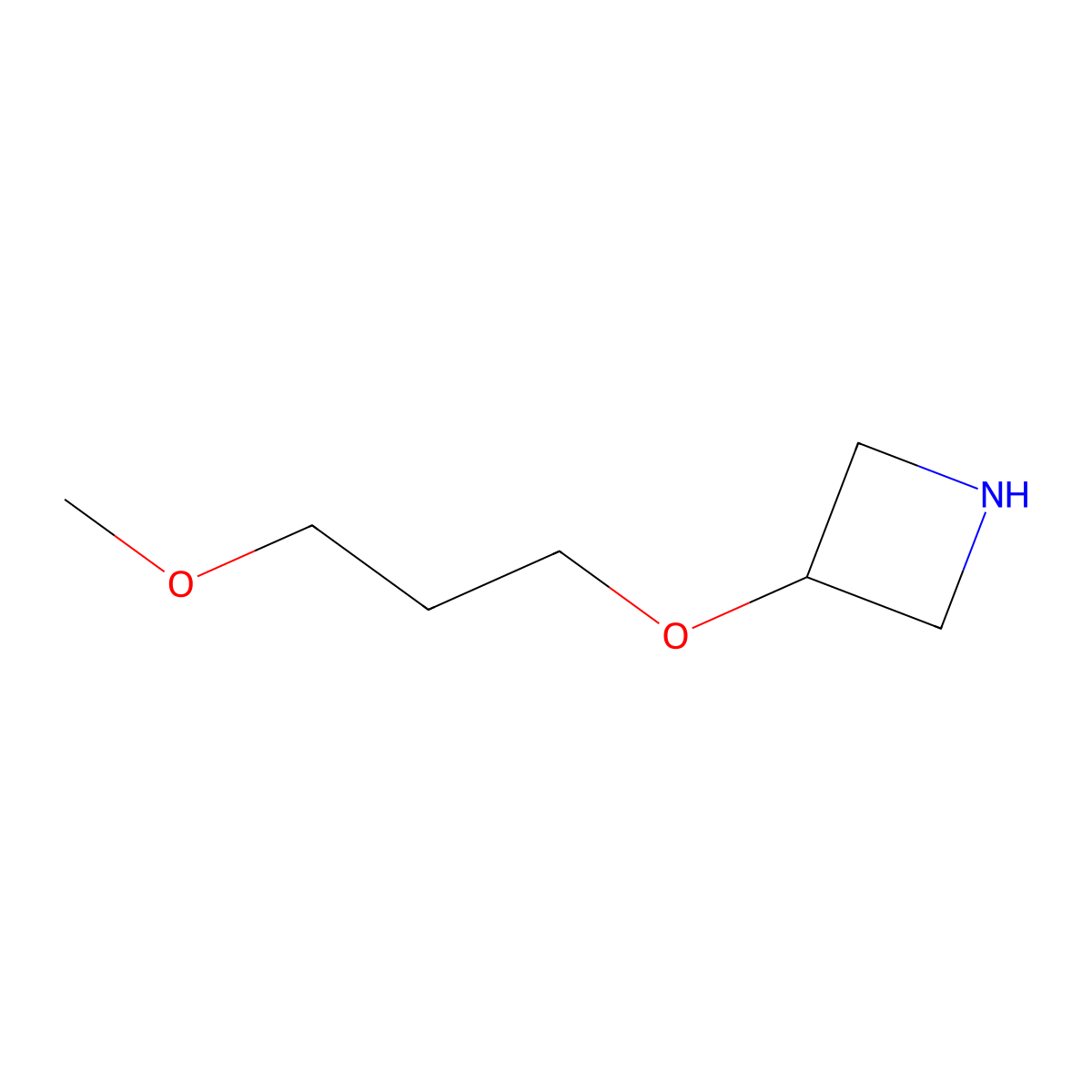 3-(3-Methoxypropoxy)azetidine molecular structure, CAS 1219982-44-1