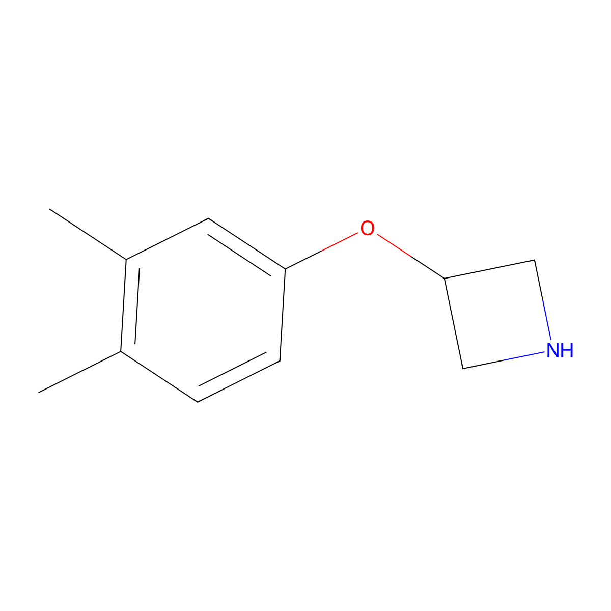 3-(3,4-Dimethylphenoxy)azetidine molecular structure, CAS 1219982-87-2