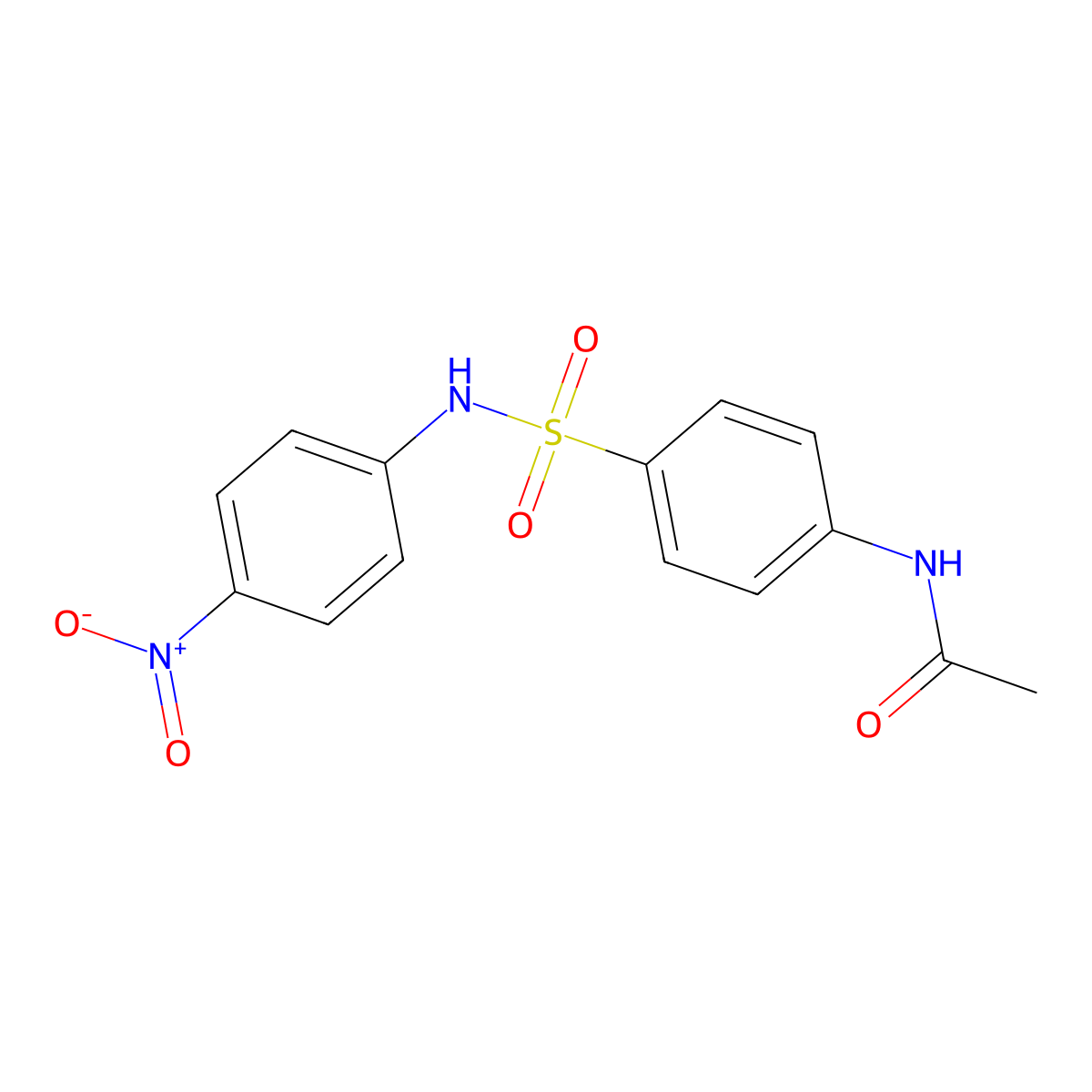 Sulfanitran molecular structure, CAS 122-16-7