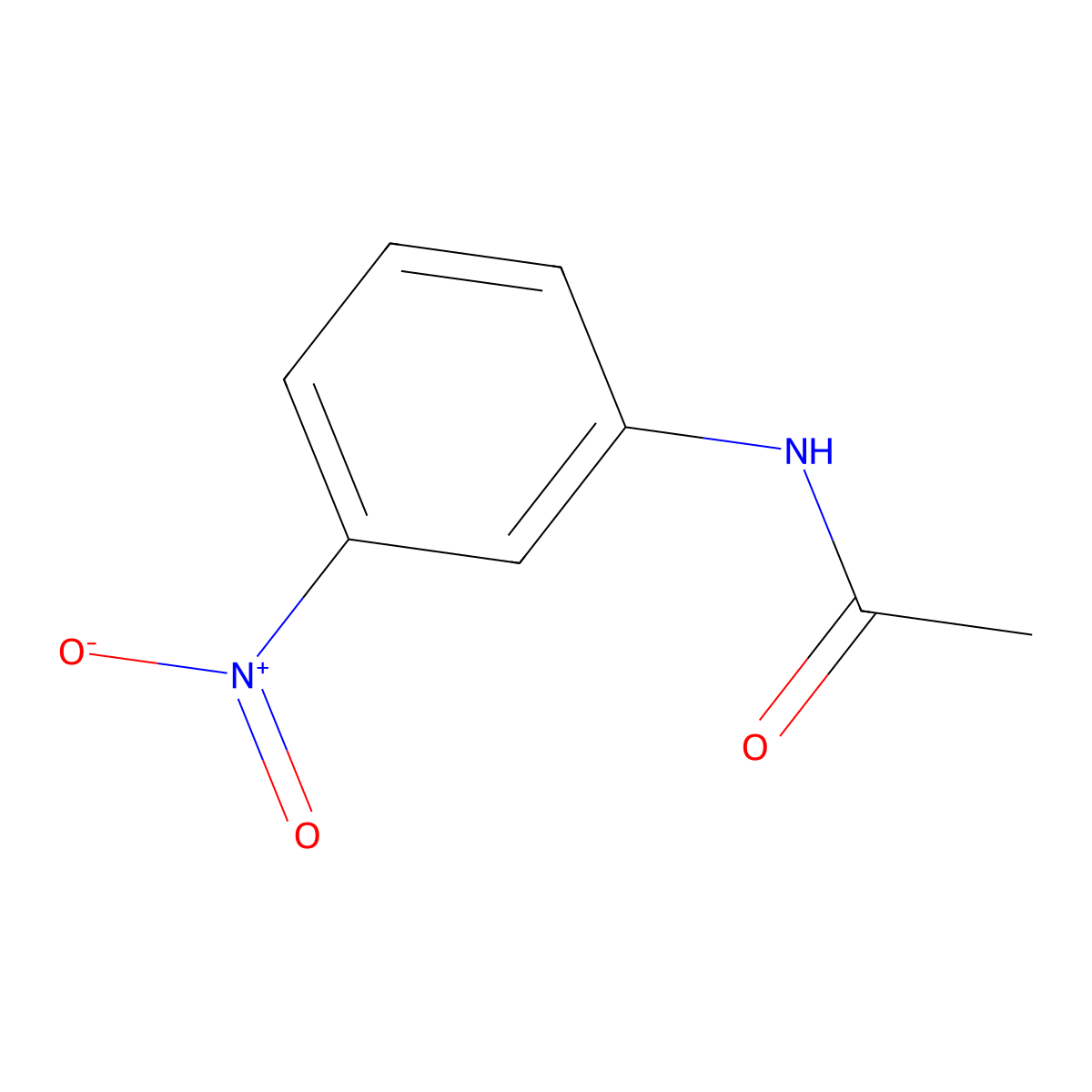 3-Nitroacetanilide molecular structure, CAS 122-28-1