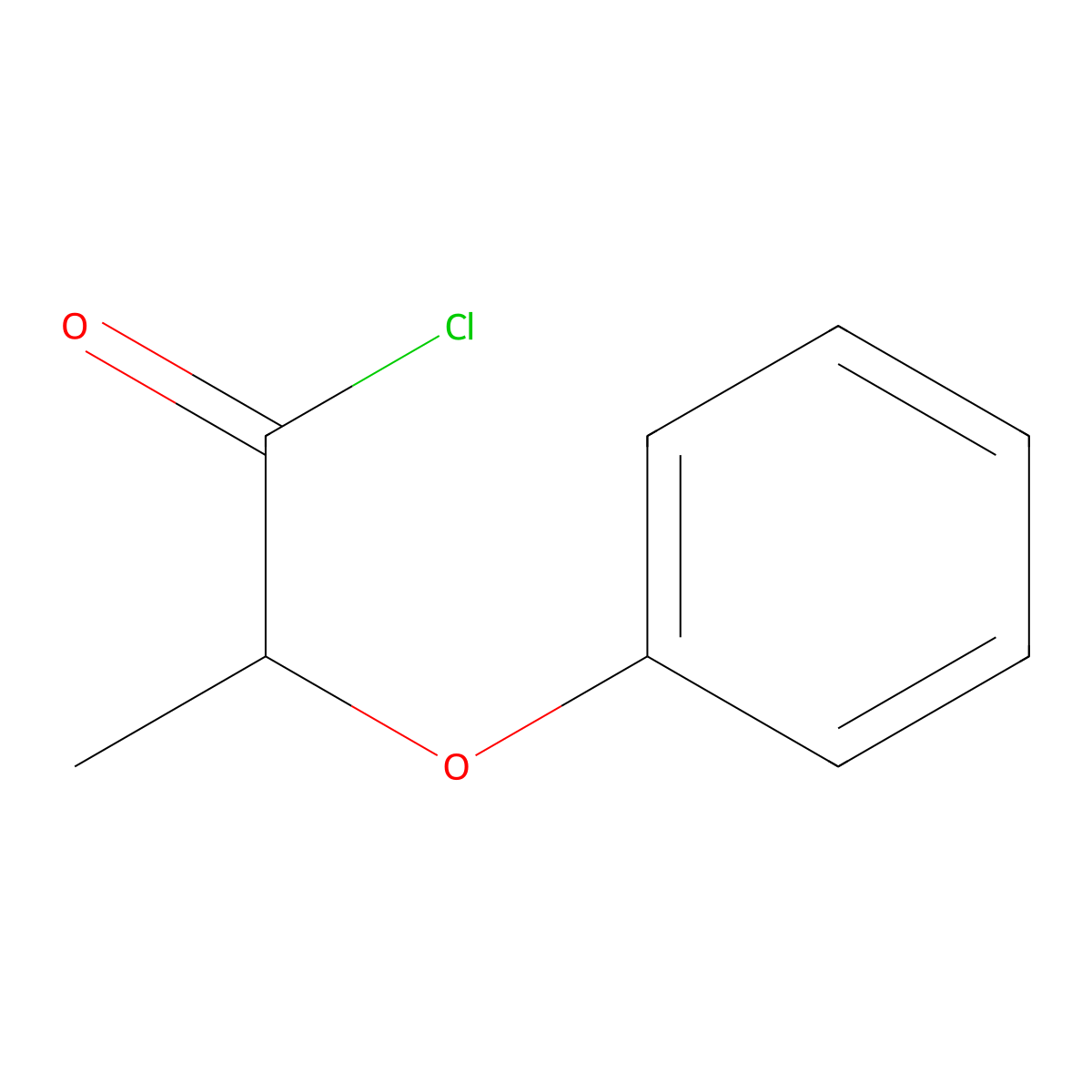 2-Phenoxypropanoyl chloride molecular structure, CAS 122-35-0