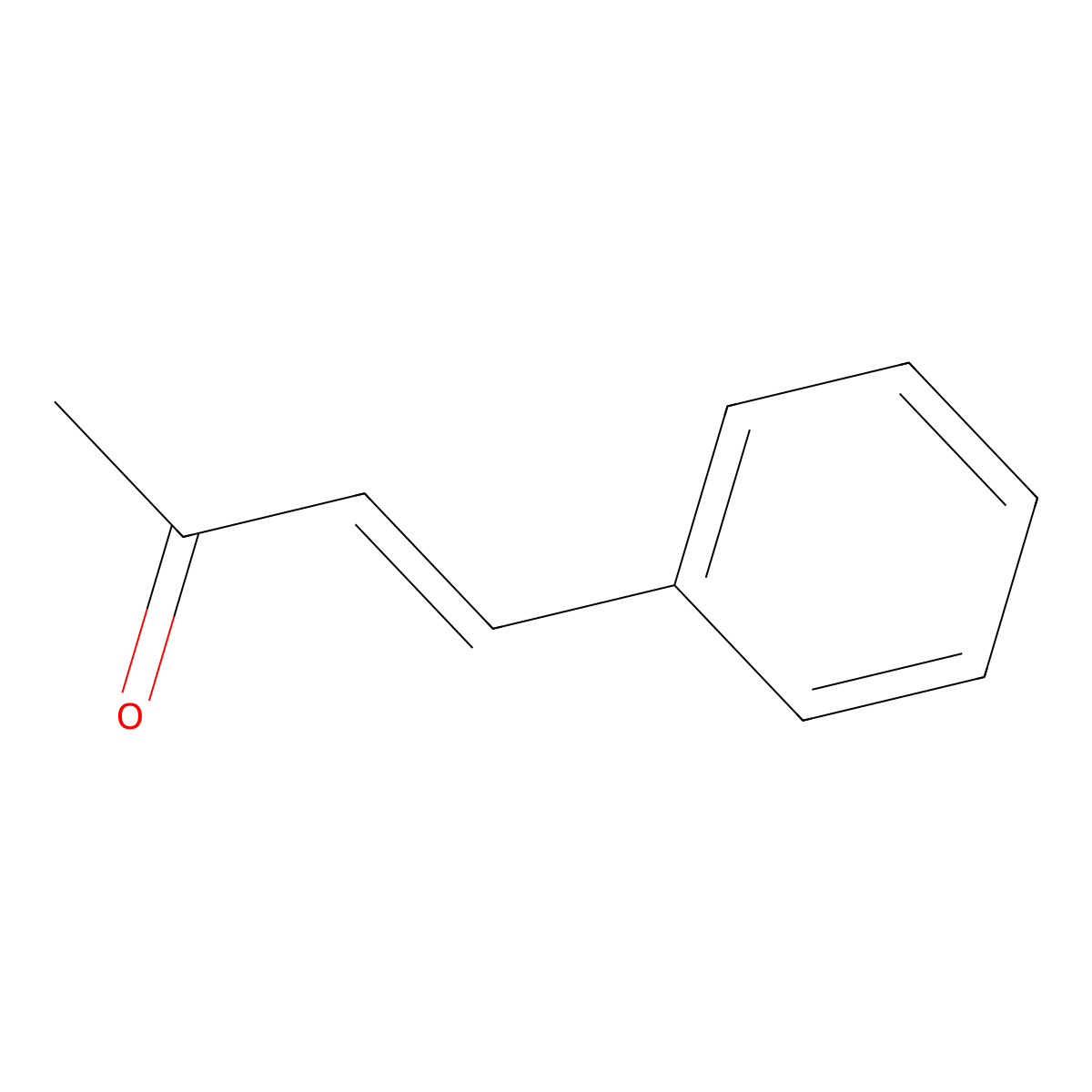 Benzylideneacetone molecular structure, CAS 122-57-6