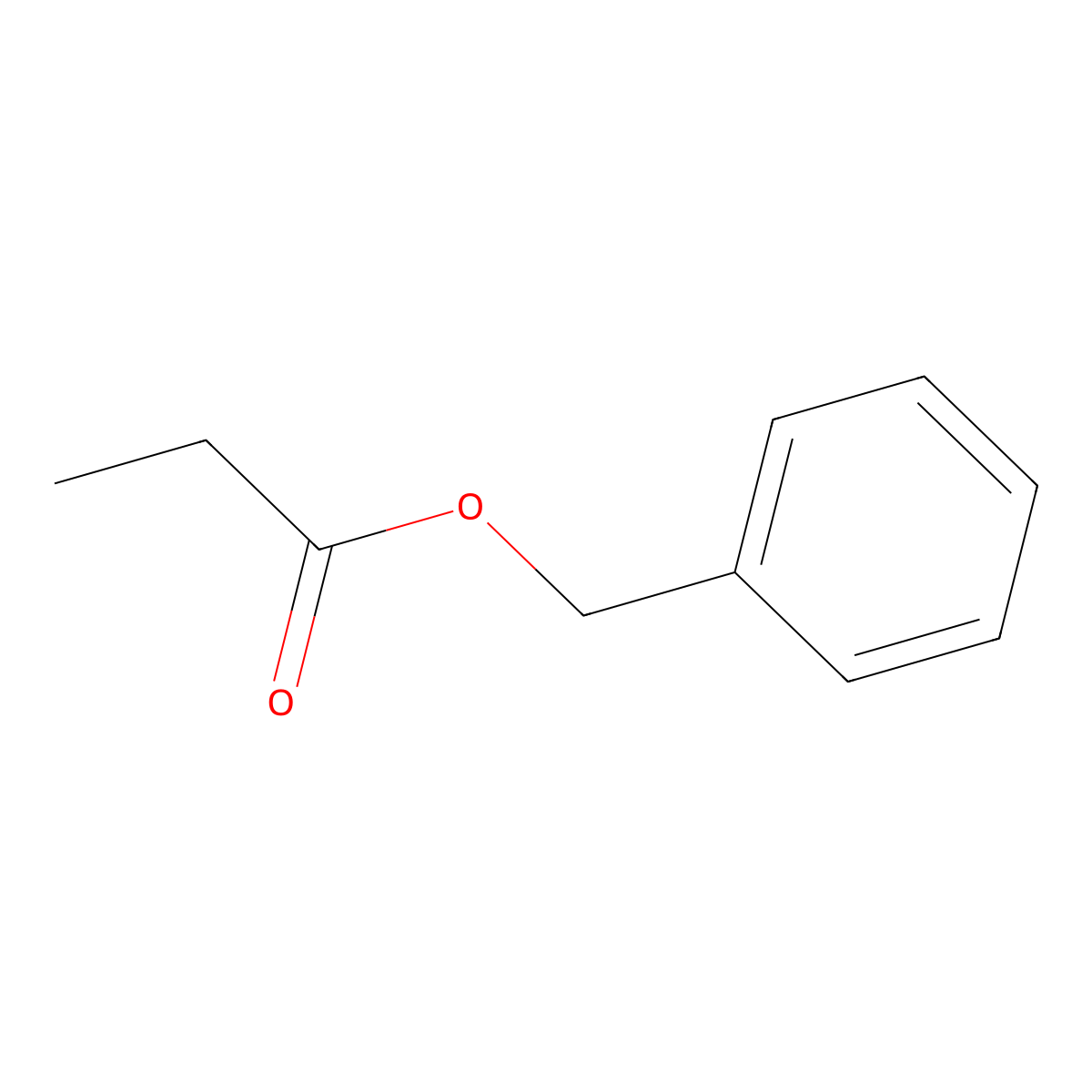 Benzyl propionate molecular structure, CAS 122-63-4