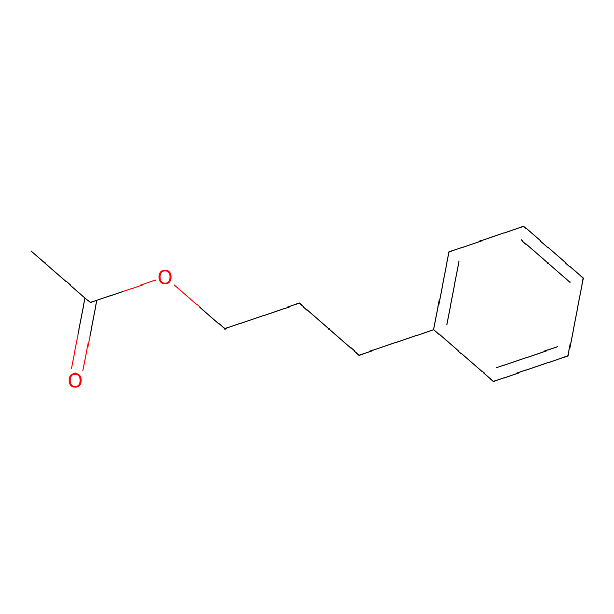 3-Phenylpropyl acetate molecular structure, CAS 122-72-5
