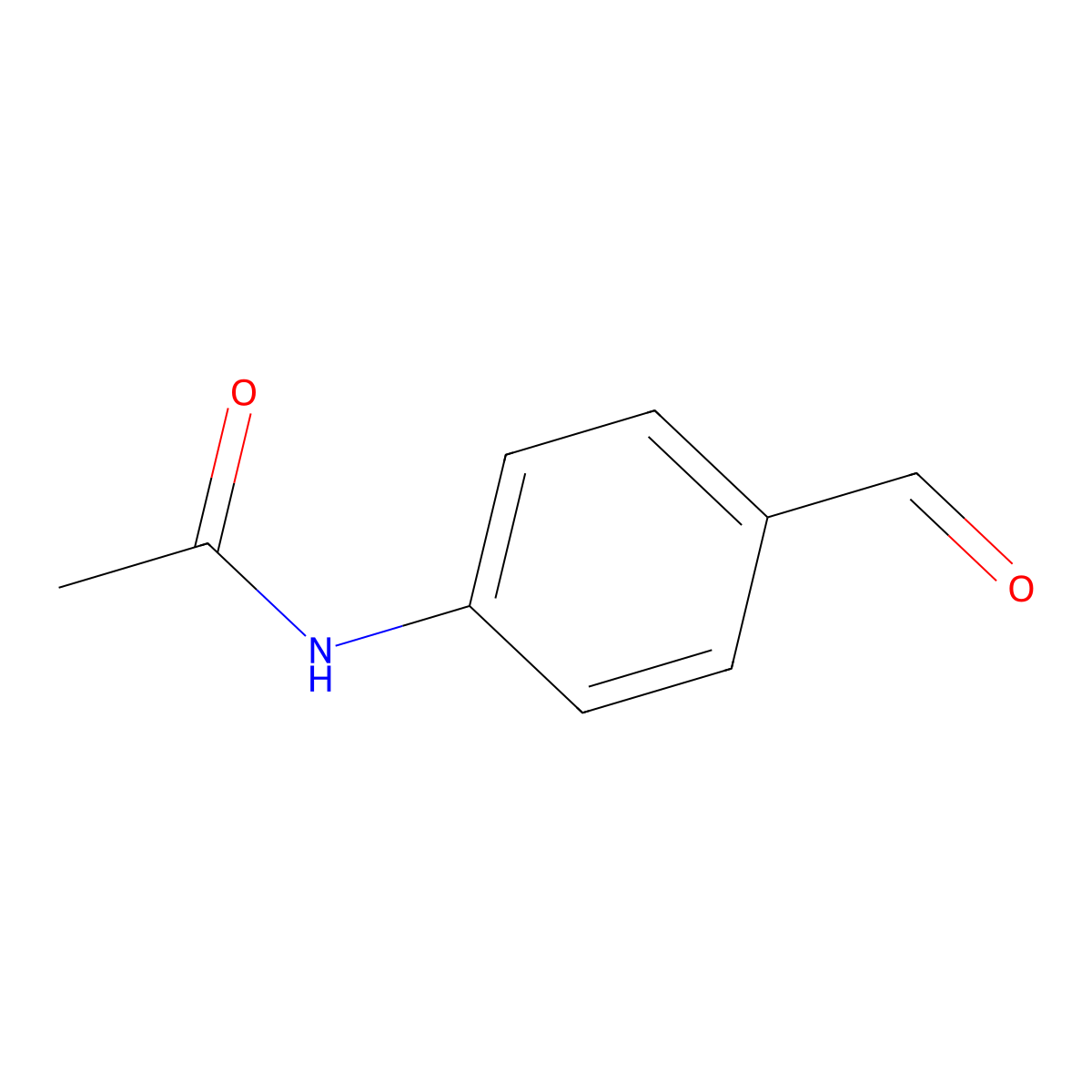 4-Acetamidobenzaldehyde molecular structure, CAS 122-85-0
