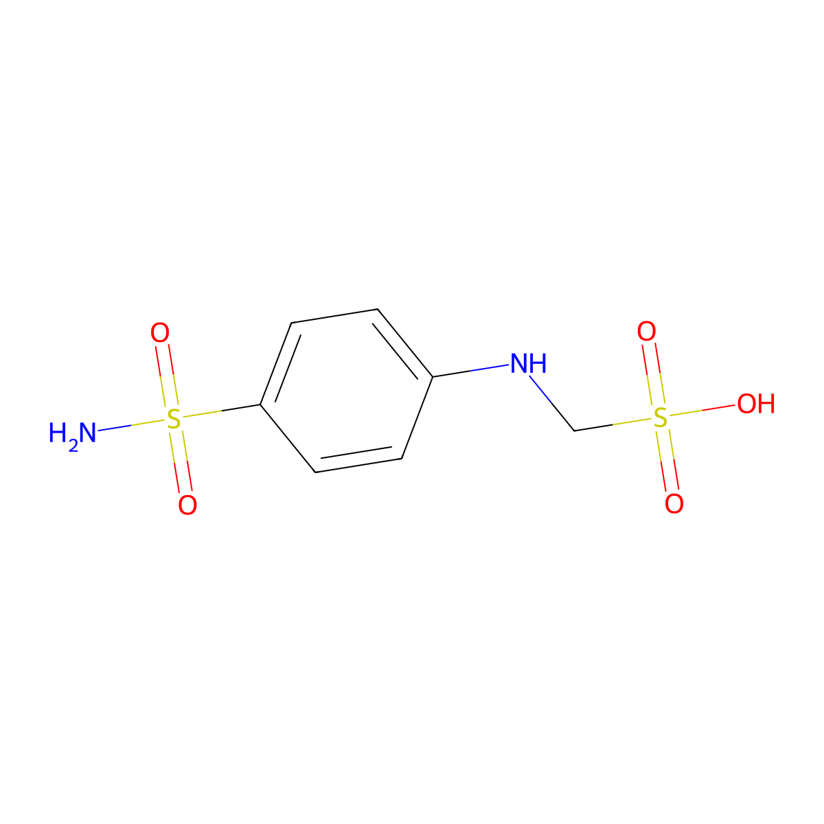 Mesulfamide molecular structure, CAS 122-89-4