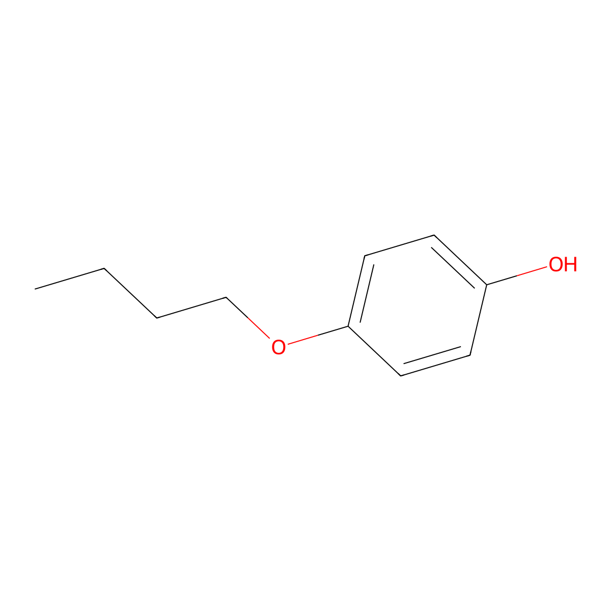 4-Butoxyphenol molecular structure, CAS 122-94-1