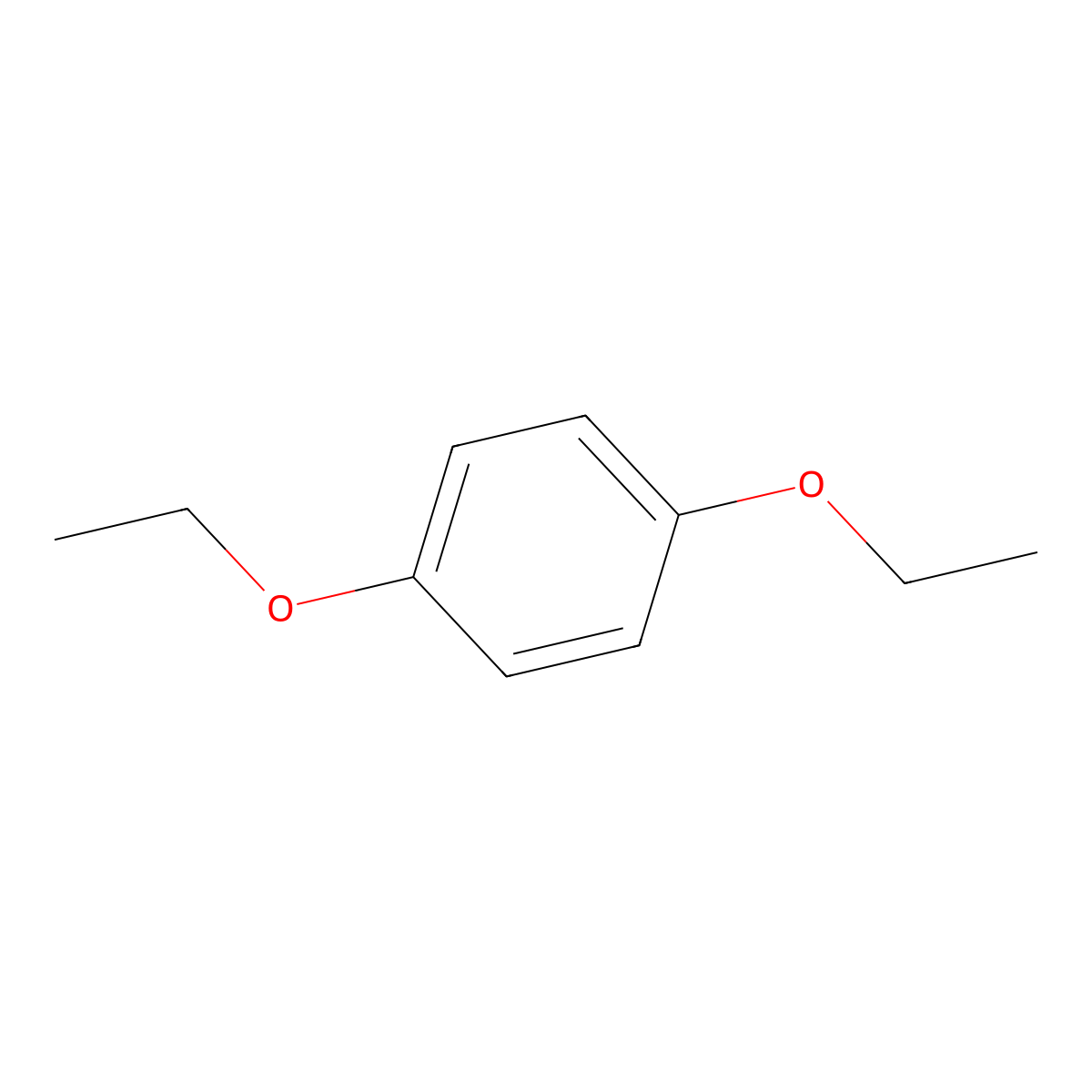 1,4-Diethoxybenzene molecular structure, CAS 122-95-2