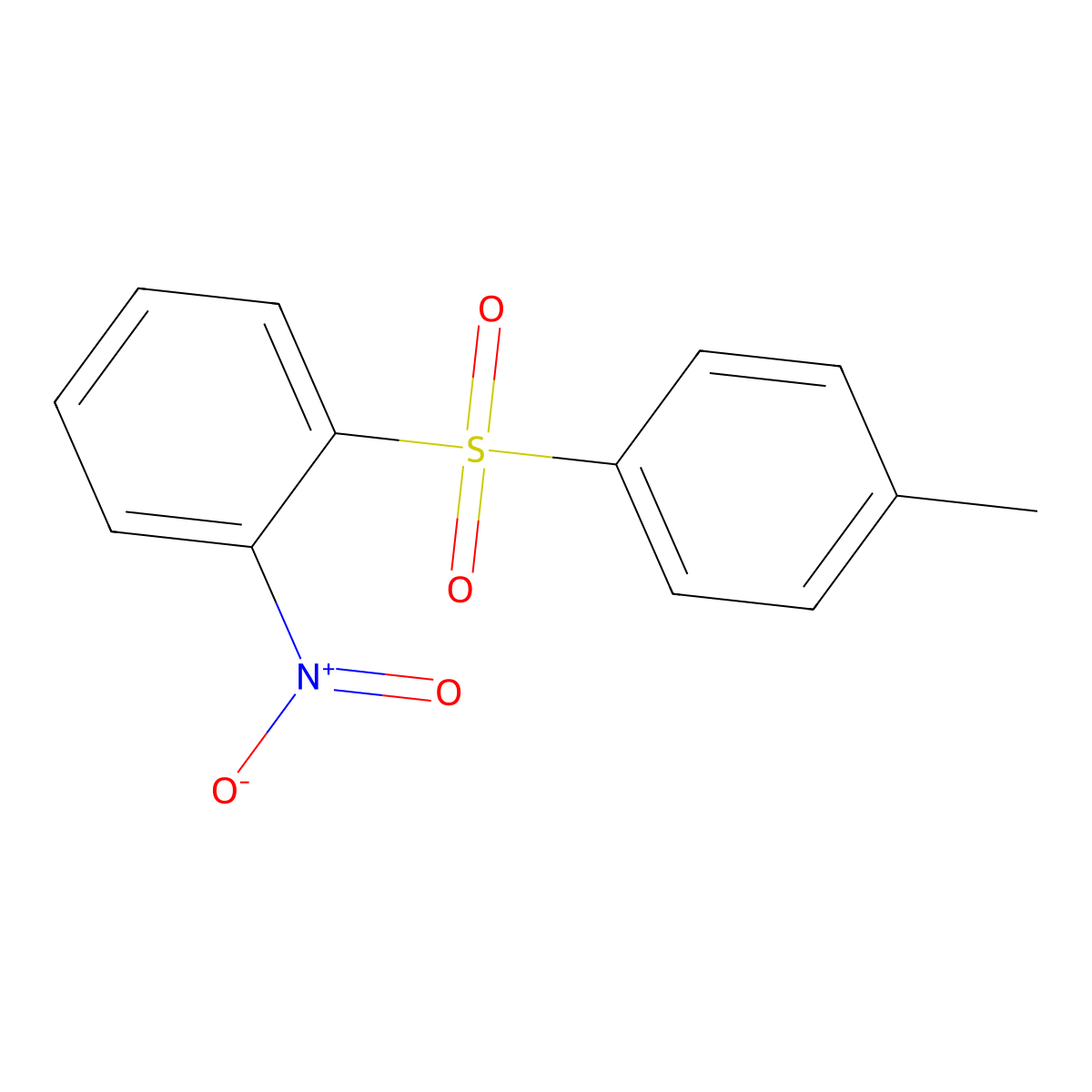 1-Nitro-2-tosylbenzene molecular structure, CAS 1220-92-4
