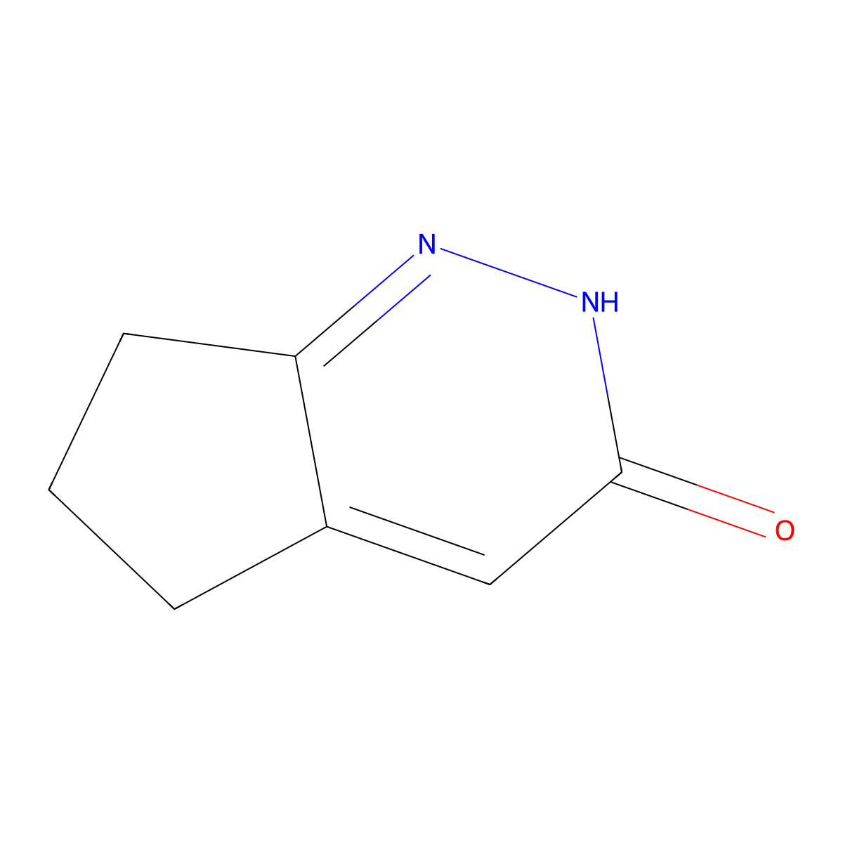 2H,3H,5H,6H,7H-cyclopenta[c]pyridazin-3-one molecular structure, CAS 122001-78-9