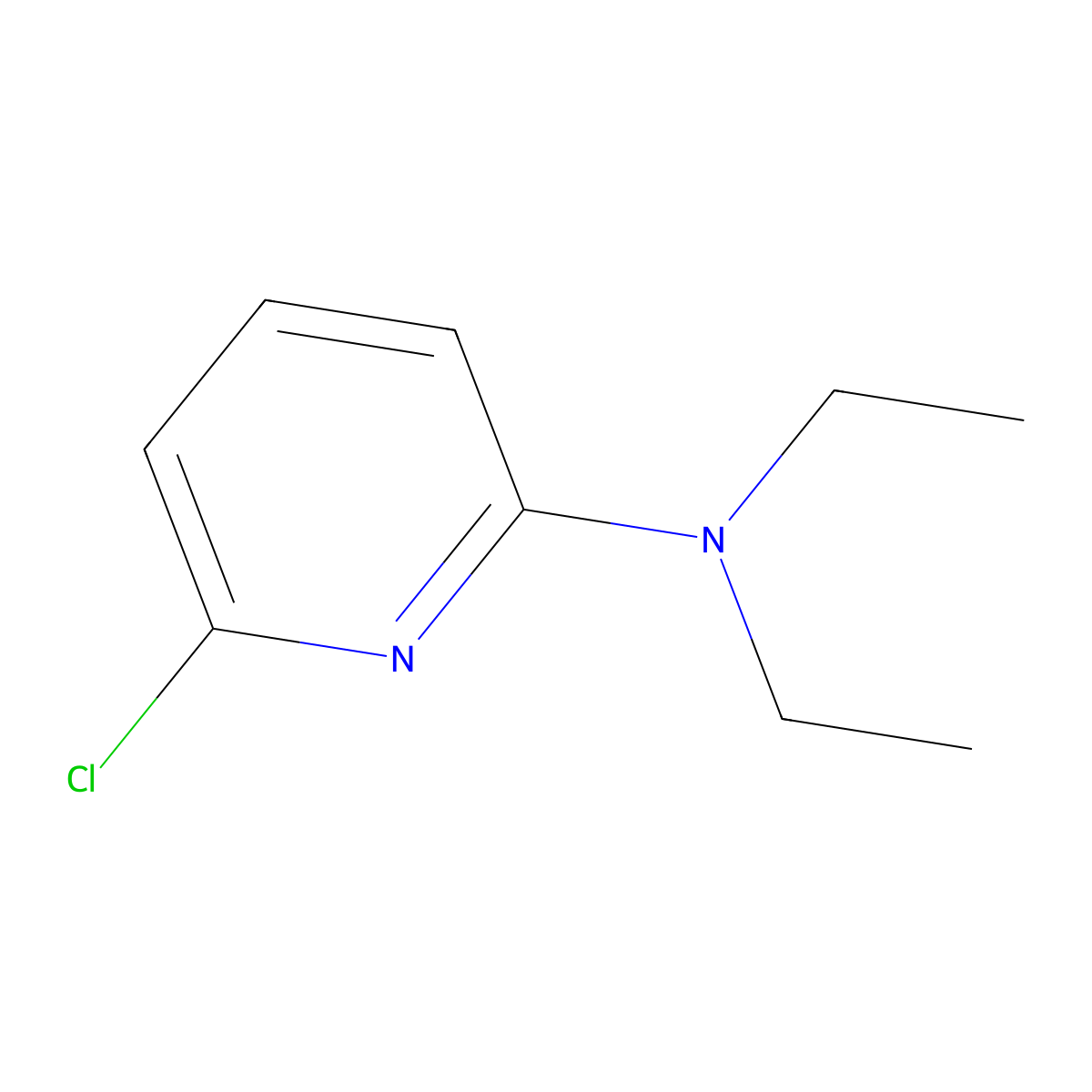 6-chloro-N,N-diethylpyridin-2-amine molecular structure, CAS 1220017-43-5