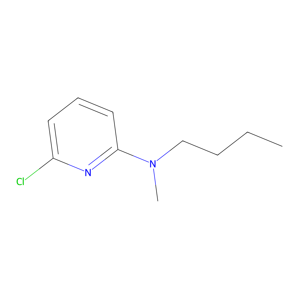 N-butyl-6-chloro-N-methylpyridin-2-amine molecular structure, CAS 1220017-55-9