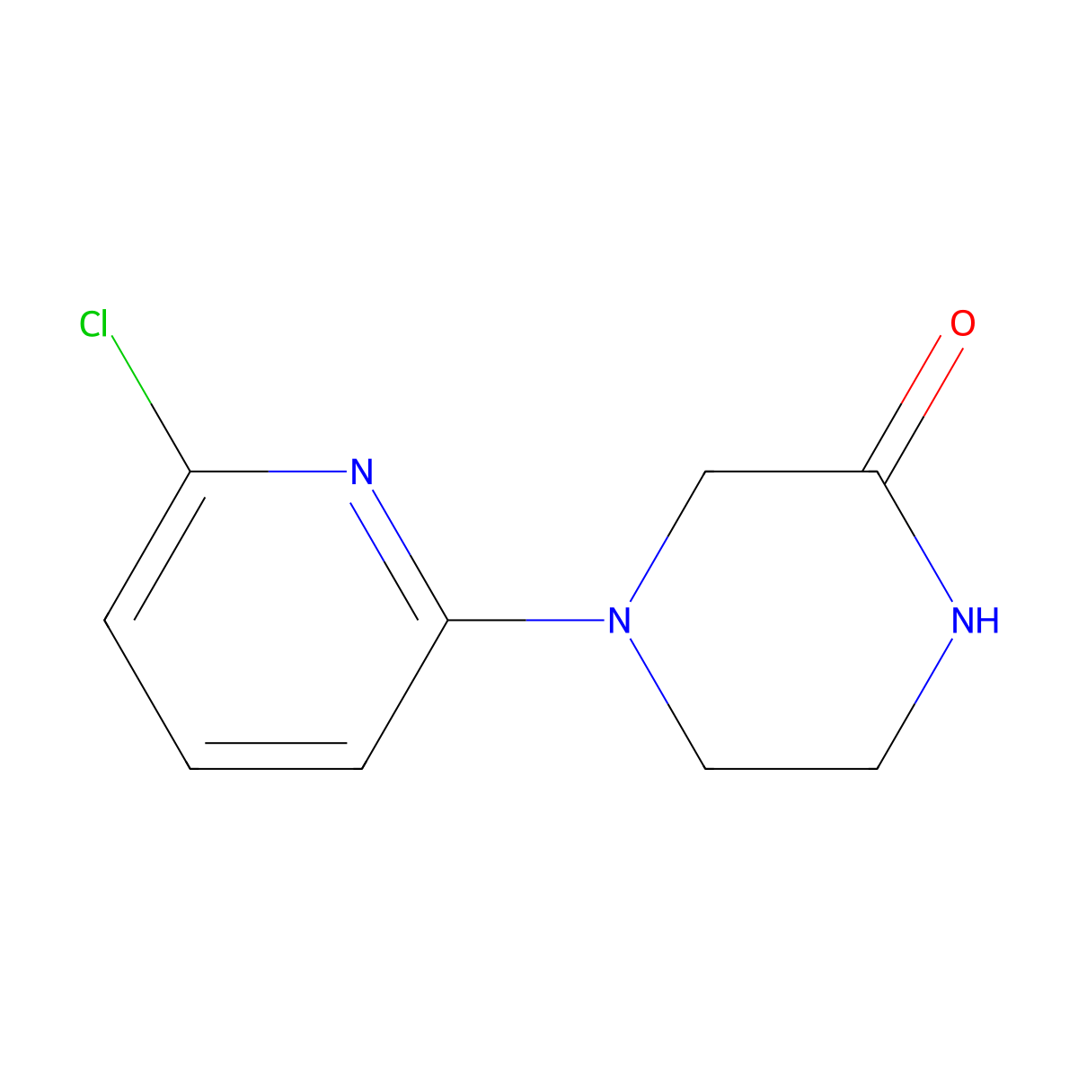 4-(6-Chloropyridin-2-yl)piperazin-2-one molecular structure, CAS 1220017-61-7