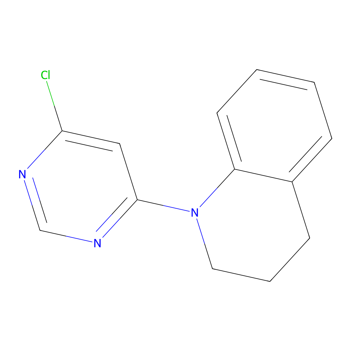1-(6-Chloro-4-pyrimidinyl)-1,2,3,4-tetrahydroquinoline molecular structure, CAS 1220020-17-6