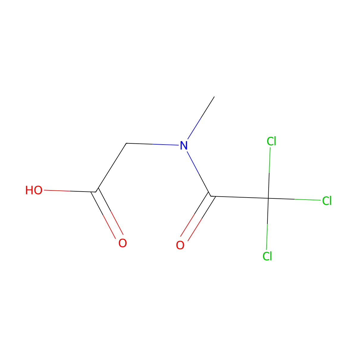 2-[Methyl(2,2,2-trichloroacetyl)amino]acetic acid molecular structure, CAS 1220020-63-2