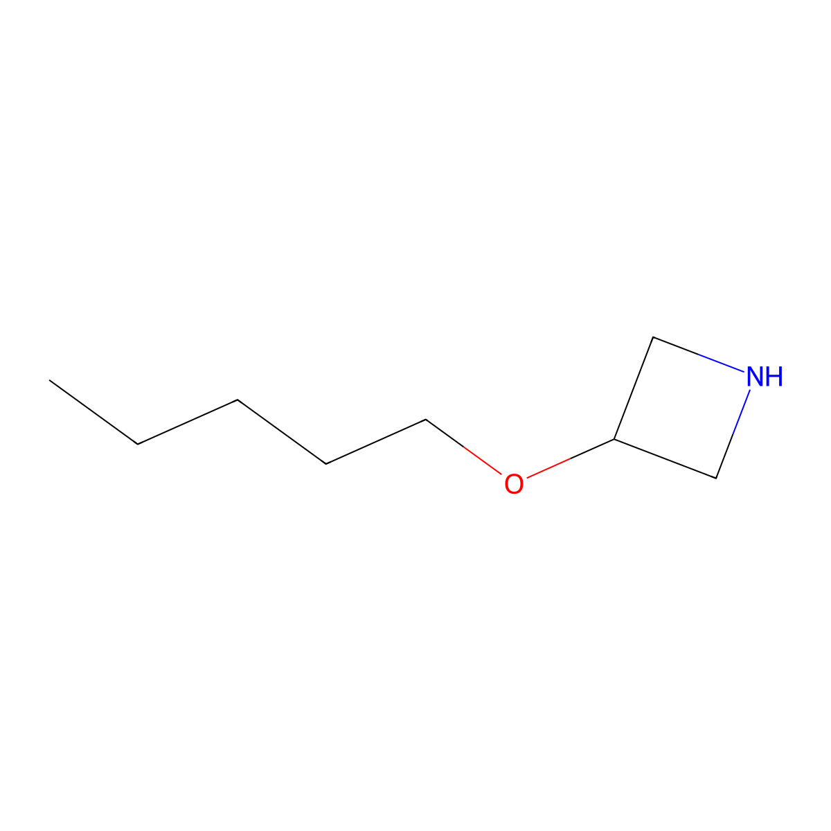 3-(Pentyloxy)azetidine molecular structure, CAS 1220021-55-5