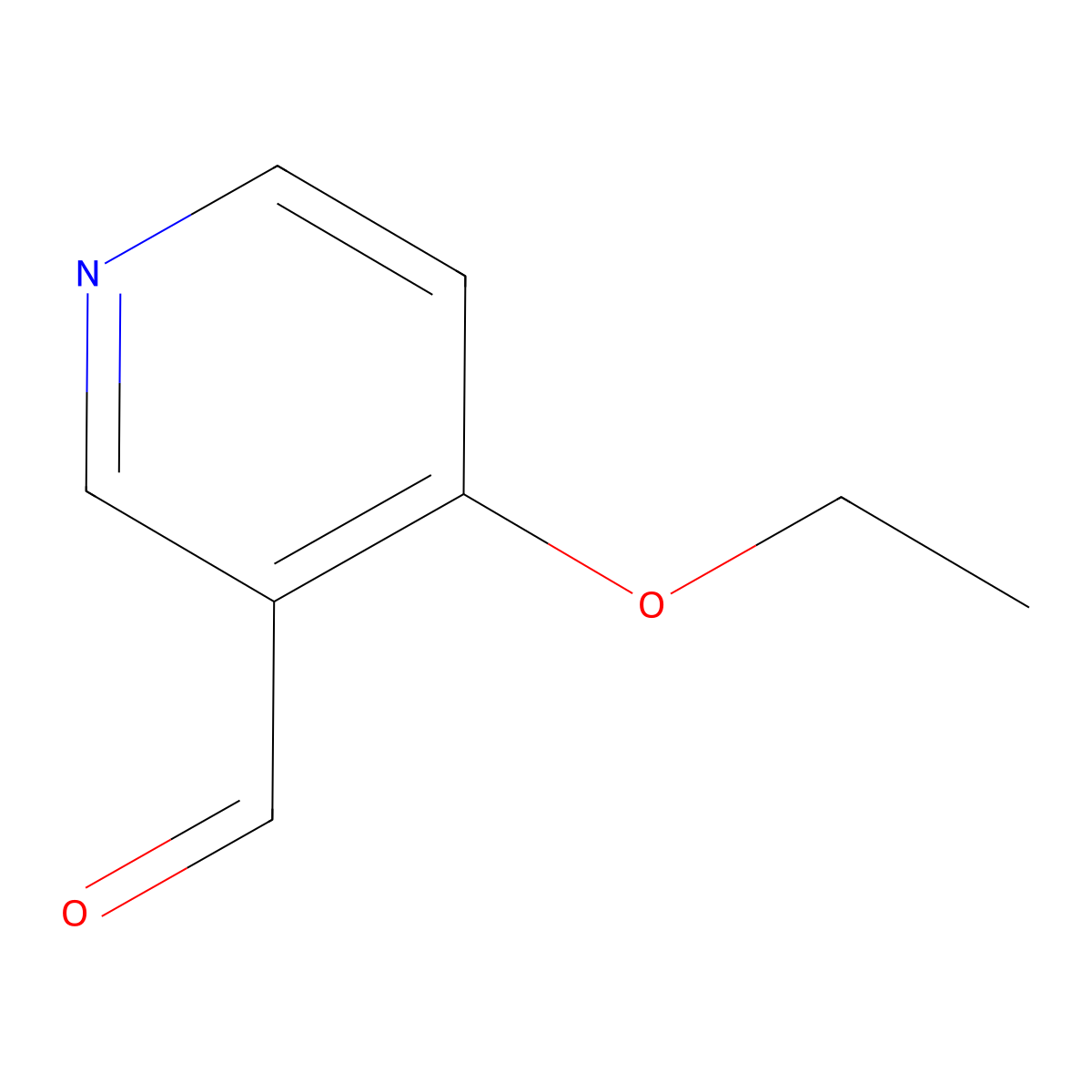 4-Ethoxynicotinaldehyde molecular structure, CAS 1220021-59-9