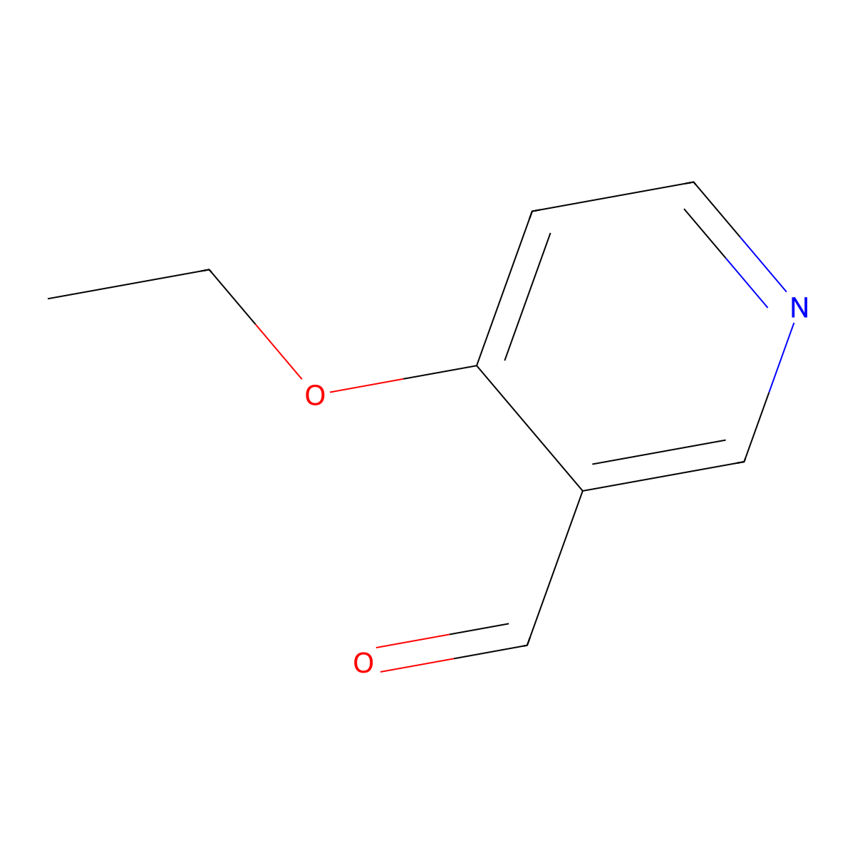 4-Ethoxynicotinaldehyde molecular structure, CAS 1220021-59-9