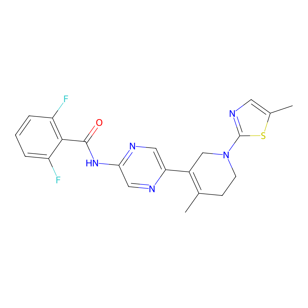 Tetrahydro-pyridin-3-yl]-pyrazin-2-yl}-benzamide molecular structure, CAS 1220022-06-9