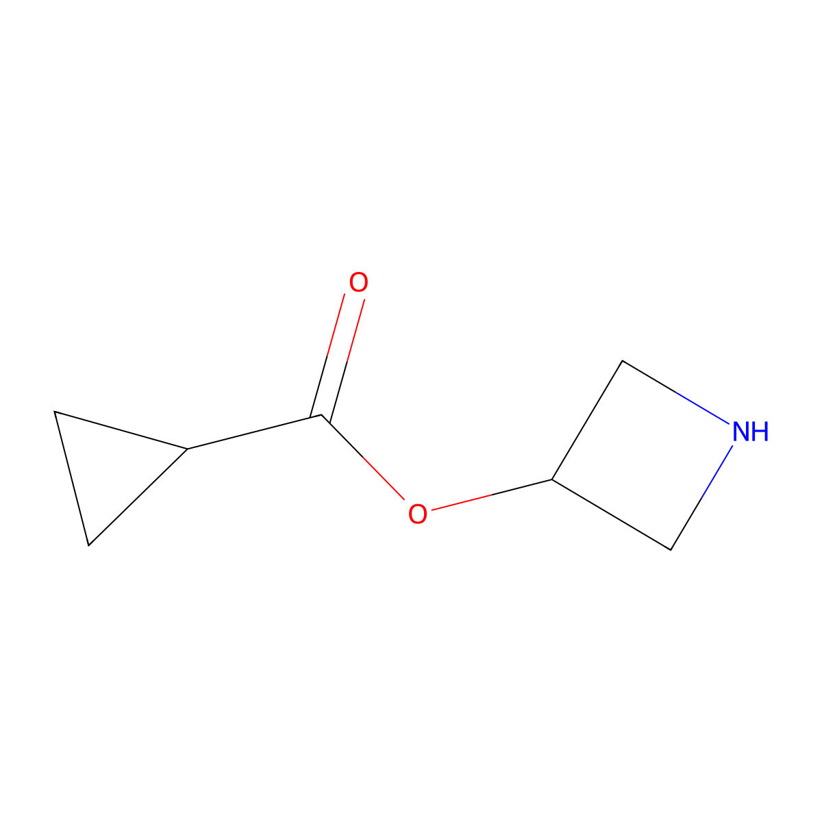 3-Azetidinyl cyclopropanecarboxylate molecular structure, CAS 1220027-13-3