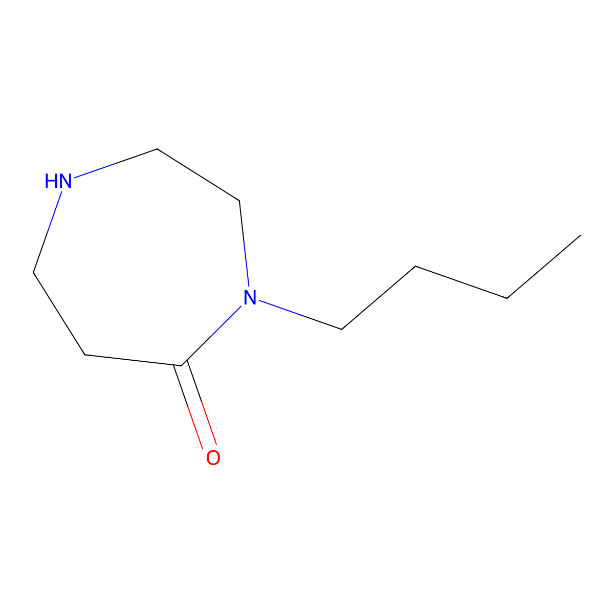 4-Butyl-1,4-diazepan-5-one molecular structure, CAS 1220027-51-9