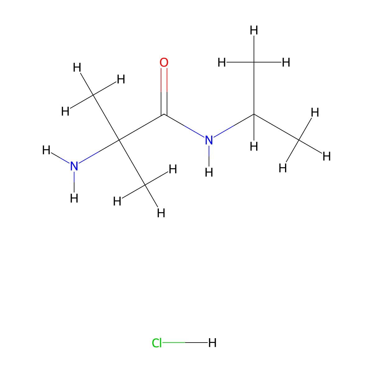 2-Amino-N-isopropyl-2-methylpropanamide hydrochloride molecular structure, CAS 1220027-57-5