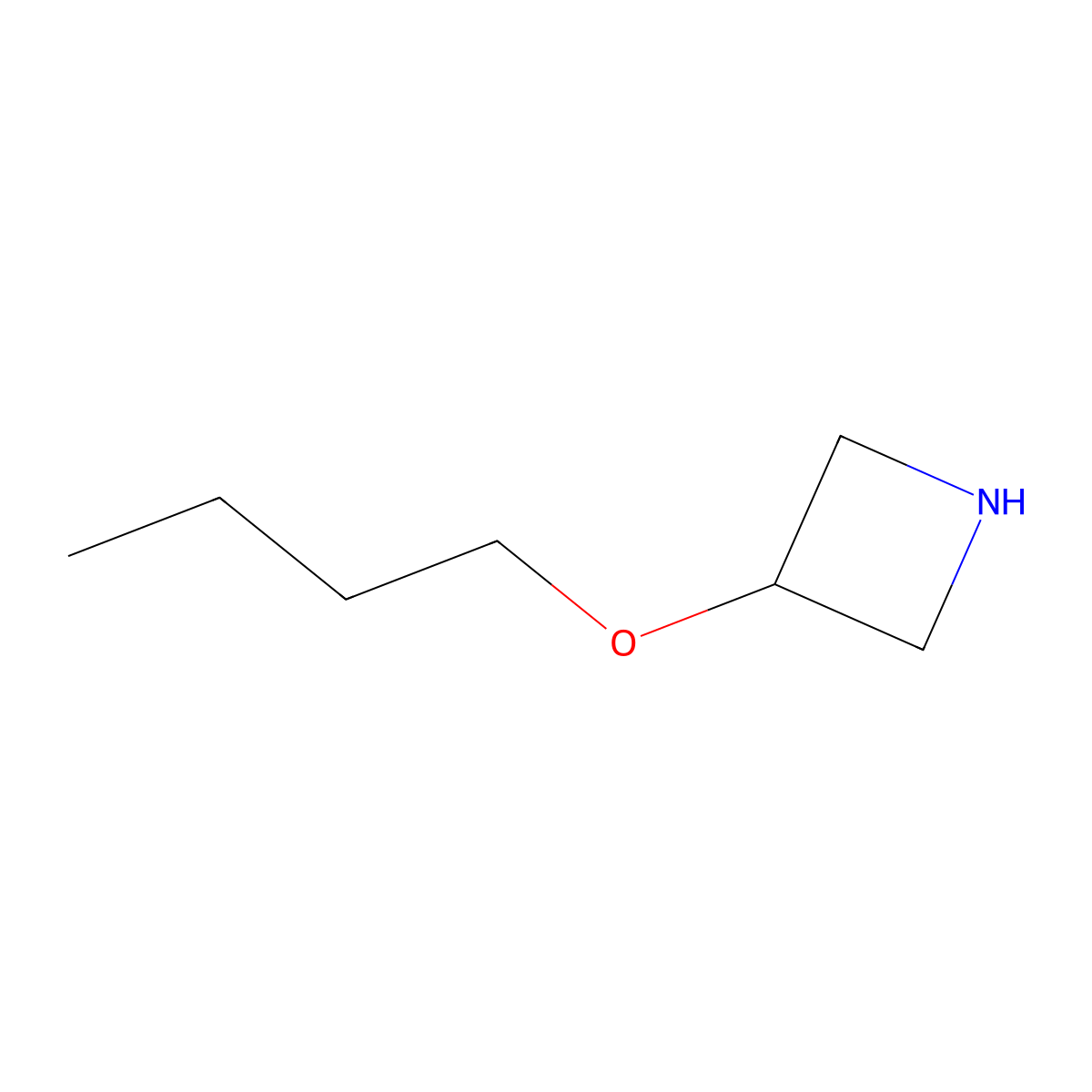 3-Butoxyazetidine molecular structure, CAS 1220028-03-4
