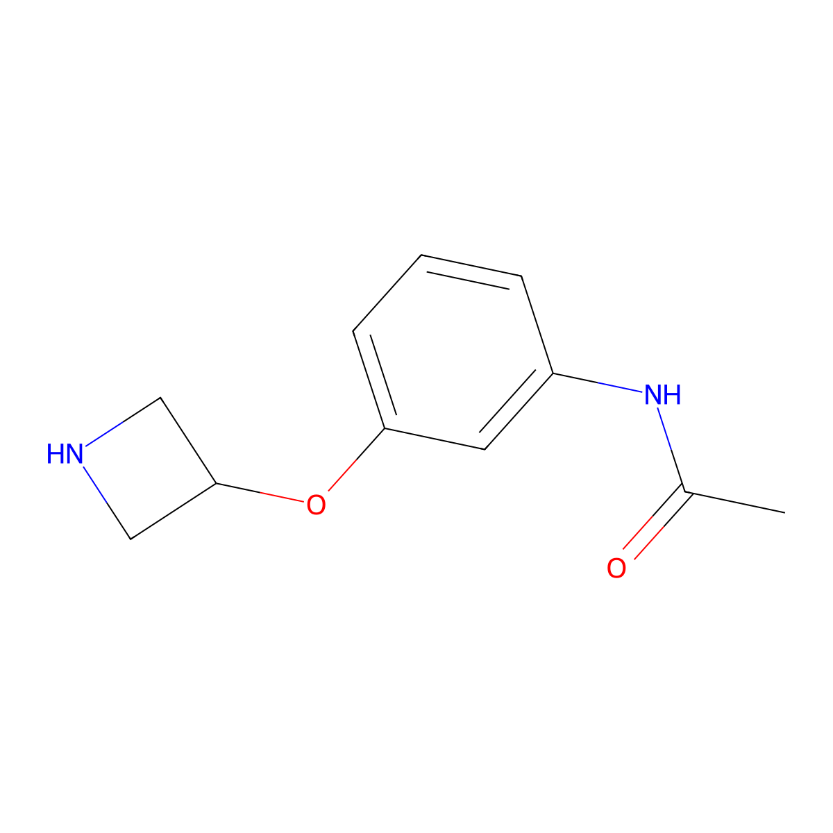 N-(3-(Azetidin-3-yloxy)phenyl)acetamide molecular structure, CAS 1220028-31-8