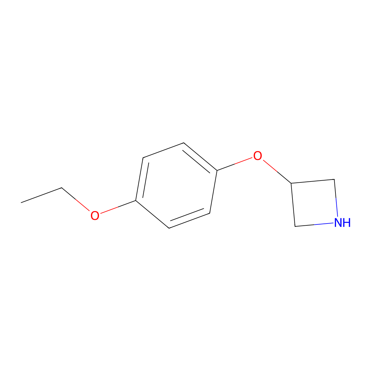 3-(4-Ethoxyphenoxy)azetidine molecular structure, CAS 1220028-44-3