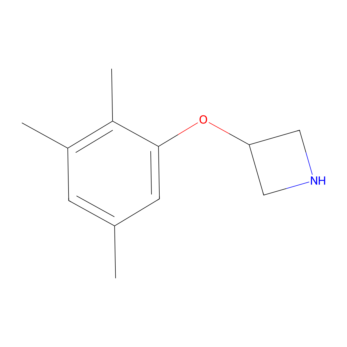 3-(2,3,5-Trimethylphenoxy)azetidine molecular structure, CAS 1220028-56-7