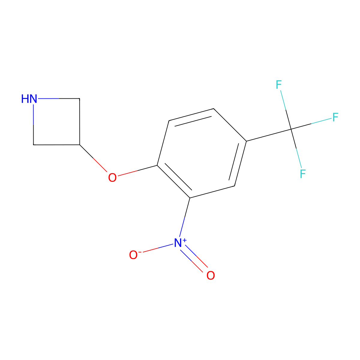 3-[2-Nitro-4-(trifluoromethyl)phenoxy]azetidine molecular structure, CAS 1220028-61-4
