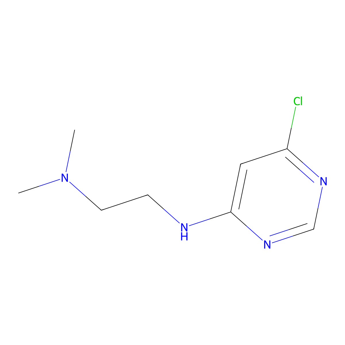 N1-(6-Chloro-4-pyrimidinyl)-N2,N2-dimethyl-1,2-ethanediamine molecular structure, CAS 1220028-66-9