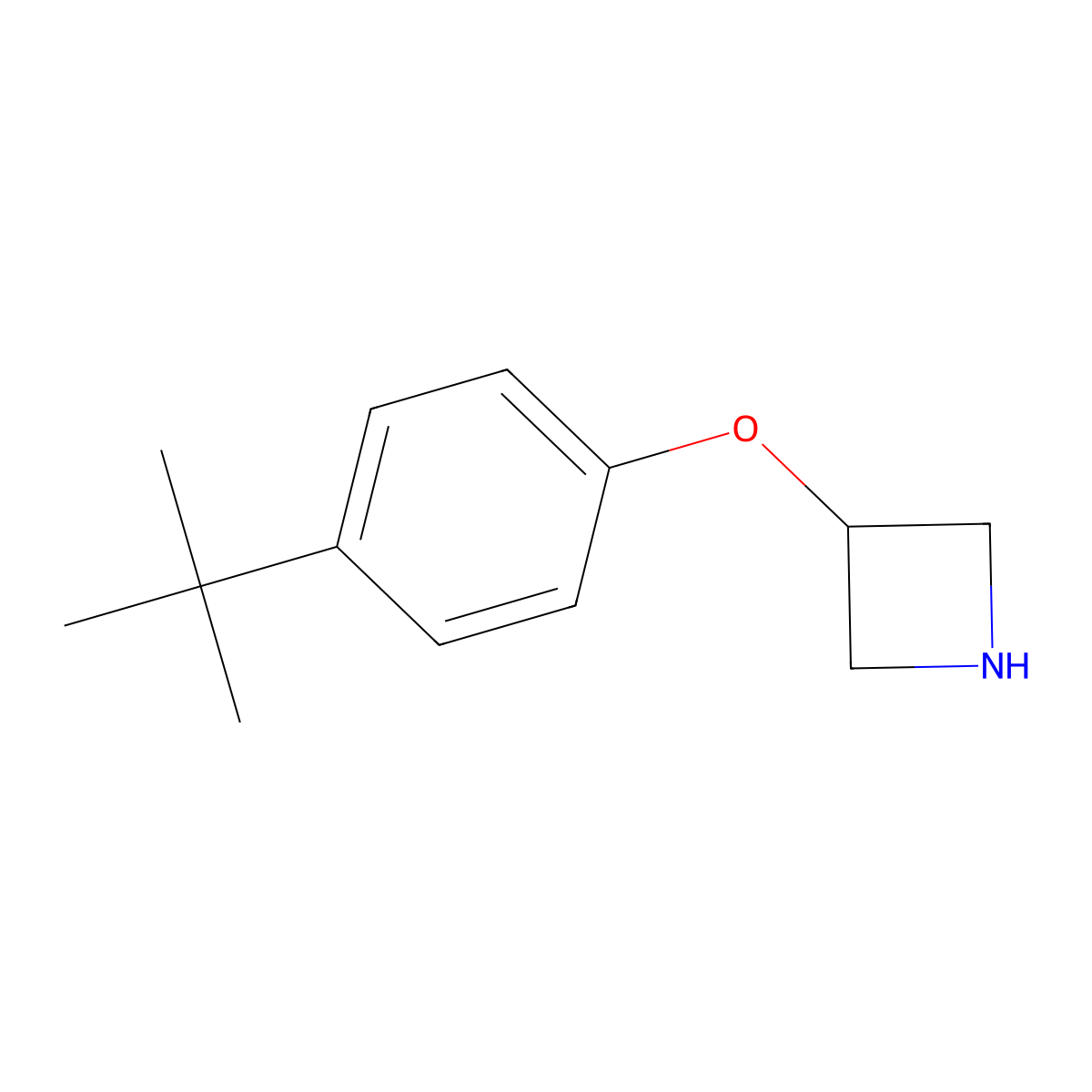 3-(4-Tert-butylphenoxy)azetidine molecular structure, CAS 1220028-86-3