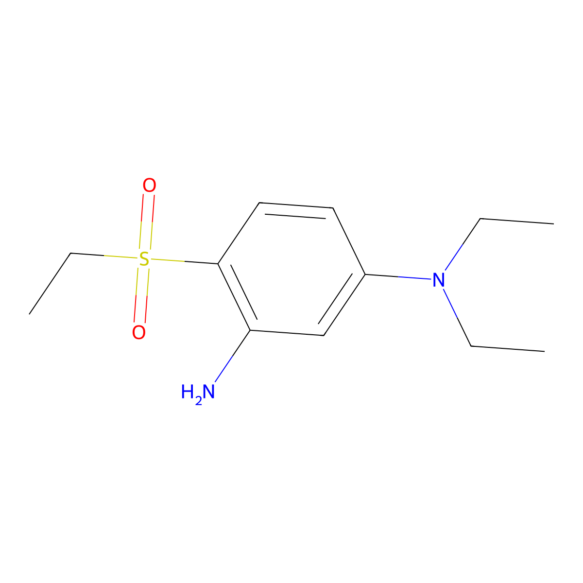 N1,N1-Diethyl-4-(ethylsulfonyl)-1,3-benzenediamine molecular structure, CAS 1220028-93-2