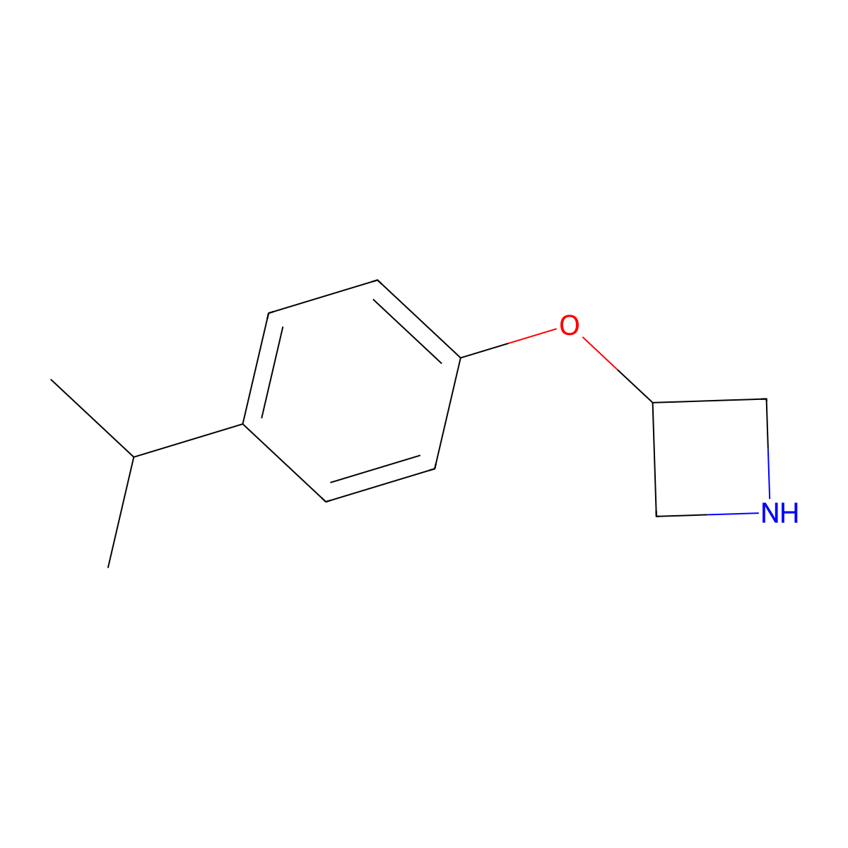 3-(4-Isopropylphenoxy)azetidine molecular structure, CAS 1220029-02-6