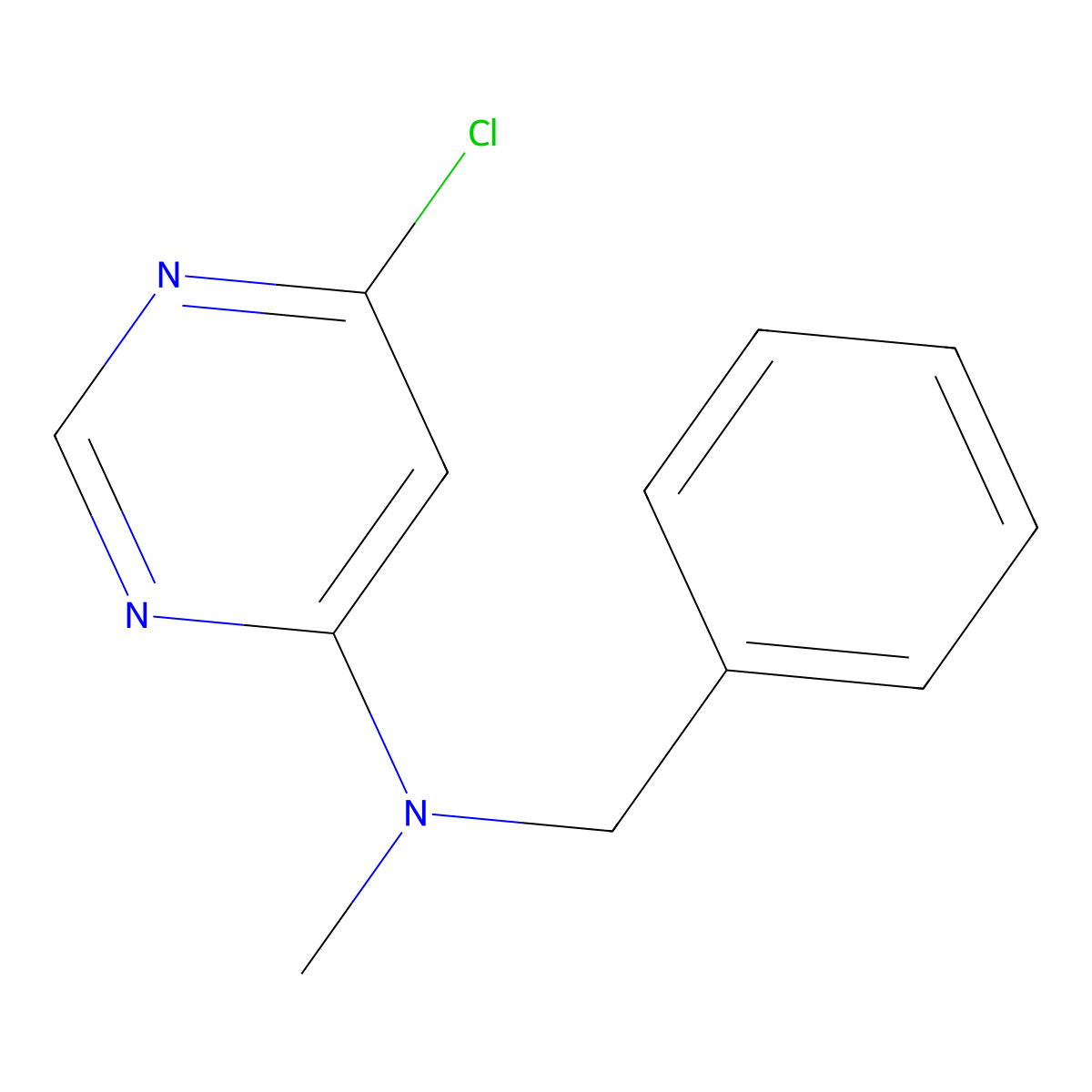 N-Benzyl-6-chloro-N-methyl-4-pyrimidinamine molecular structure, CAS 1220029-16-2