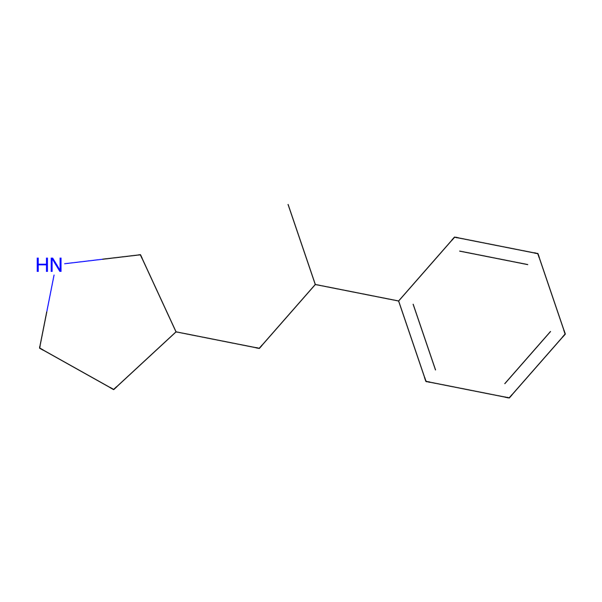 3-(2-Phenylpropyl)pyrrolidine molecular structure, CAS 1220030-14-7