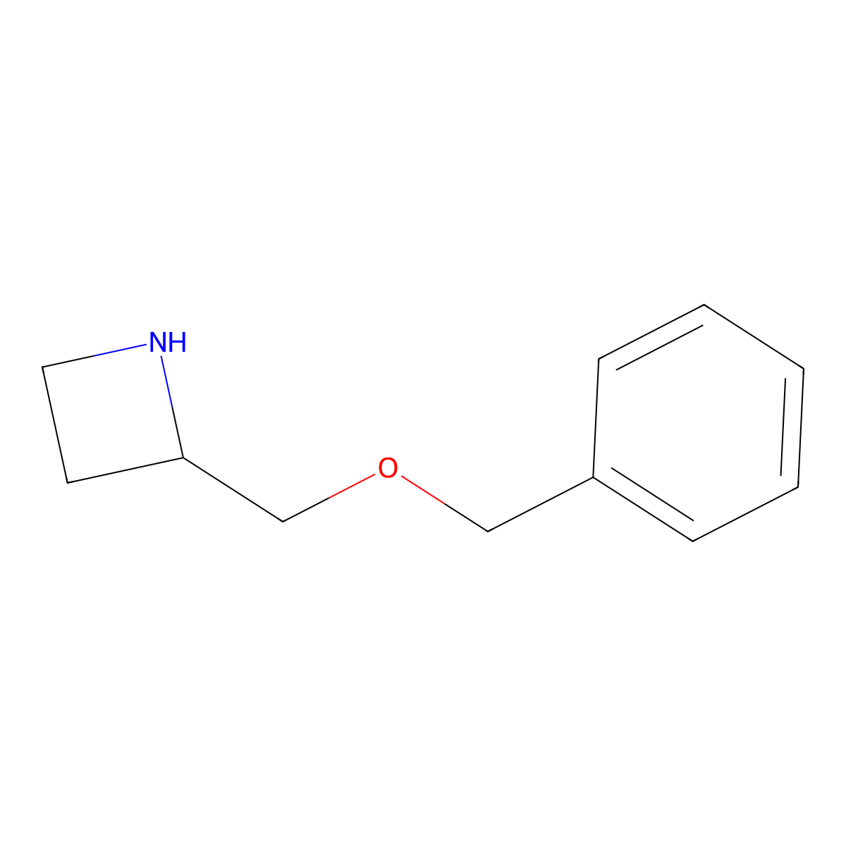 2-((Benzyloxy)methyl)azetidine molecular structure, CAS 1220030-41-0