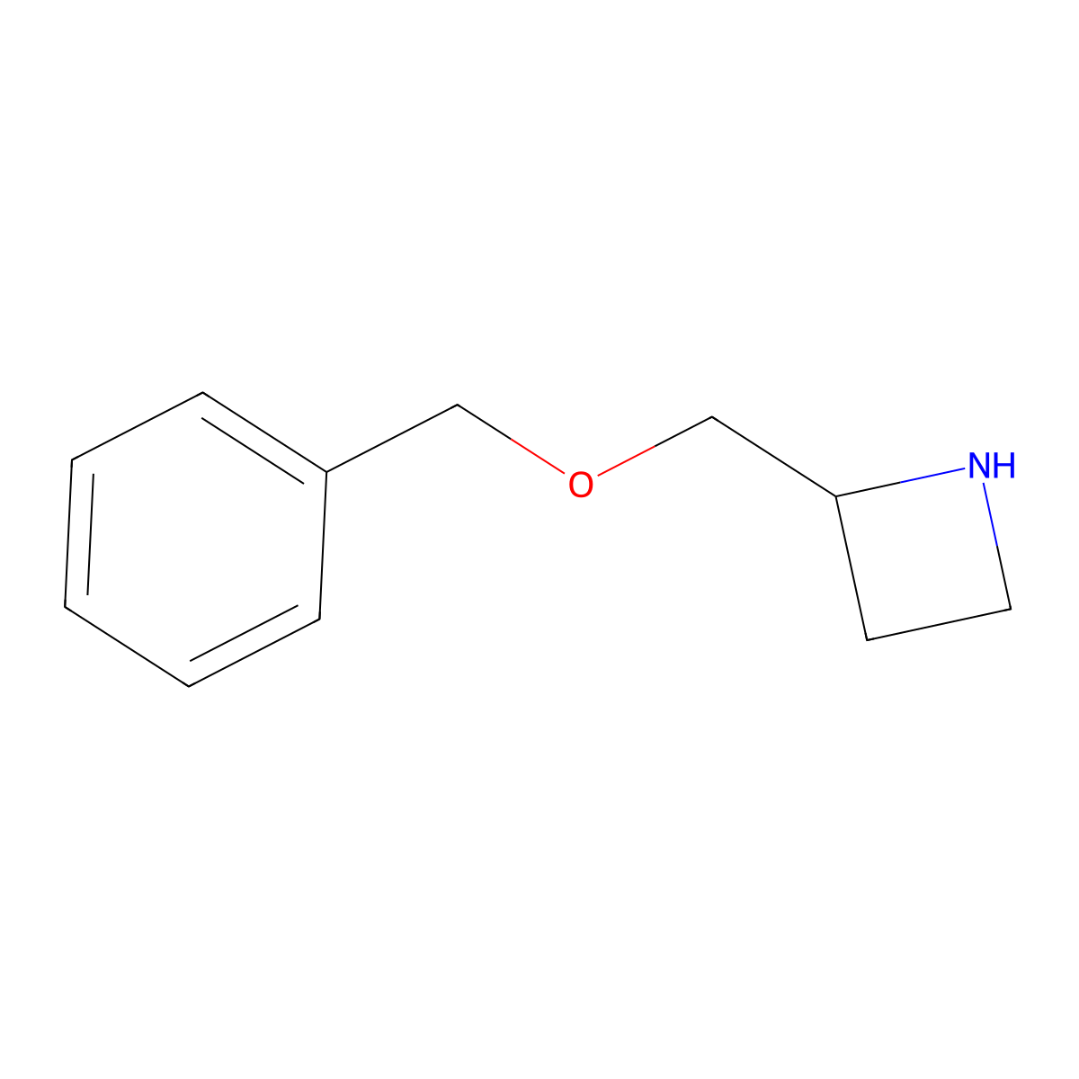 2-((Benzyloxy)methyl)azetidine molecular structure, CAS 1220030-41-0