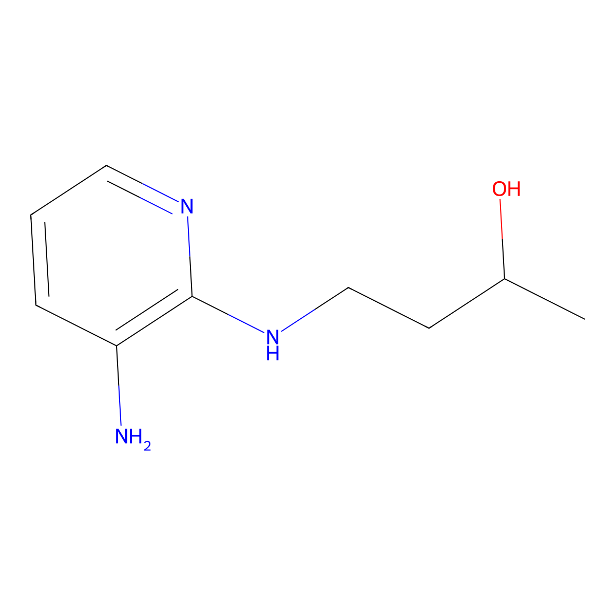 4-[(3-Amino-2-pyridinyl)amino]-2-butanol molecular structure, CAS 1220034-54-7