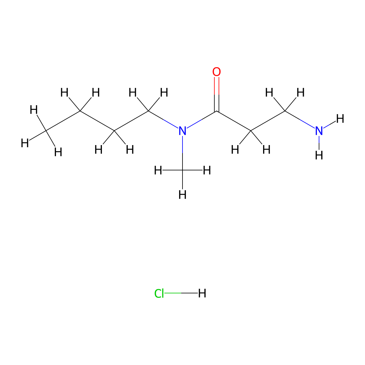3-Amino-N-butyl-N-methylpropanamide hydrochloride molecular structure, CAS 1220034-75-2