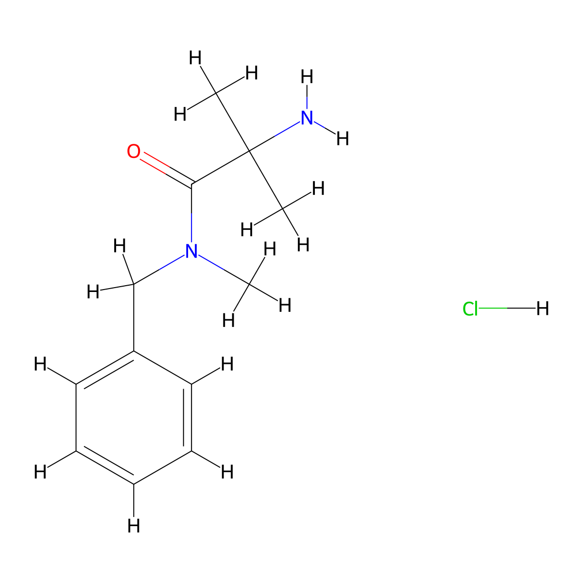 2-Amino-N-benzyl-N,2-dimethylpropanamide hydrochloride molecular structure, CAS 1220034-93-4