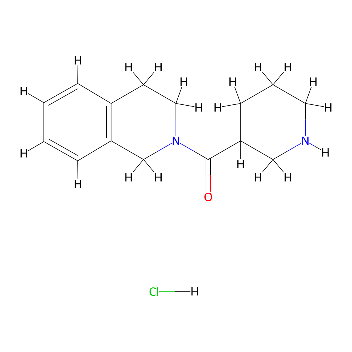 3,4-Dihydro-2(1H)-isoquinolinyl(3-piperidinyl)-methanone hydrochloride molecular structure, CAS 1220034-95-6