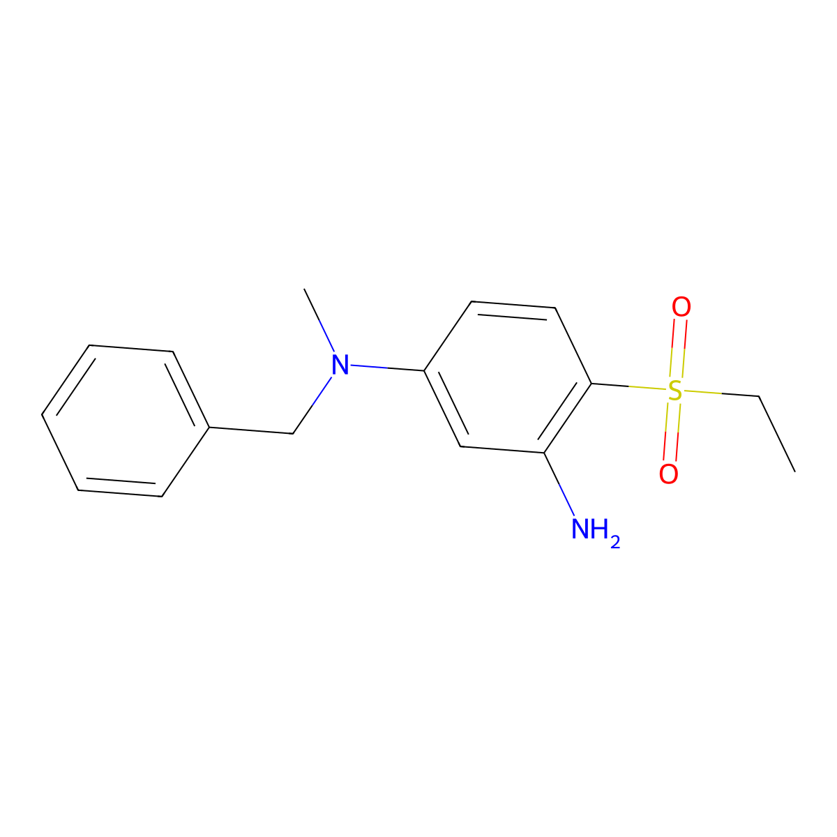 N1-Benzyl-4-(ethylsulfonyl)-N1-methyl-1,3-benzenediamine molecular structure, CAS 1220035-02-8