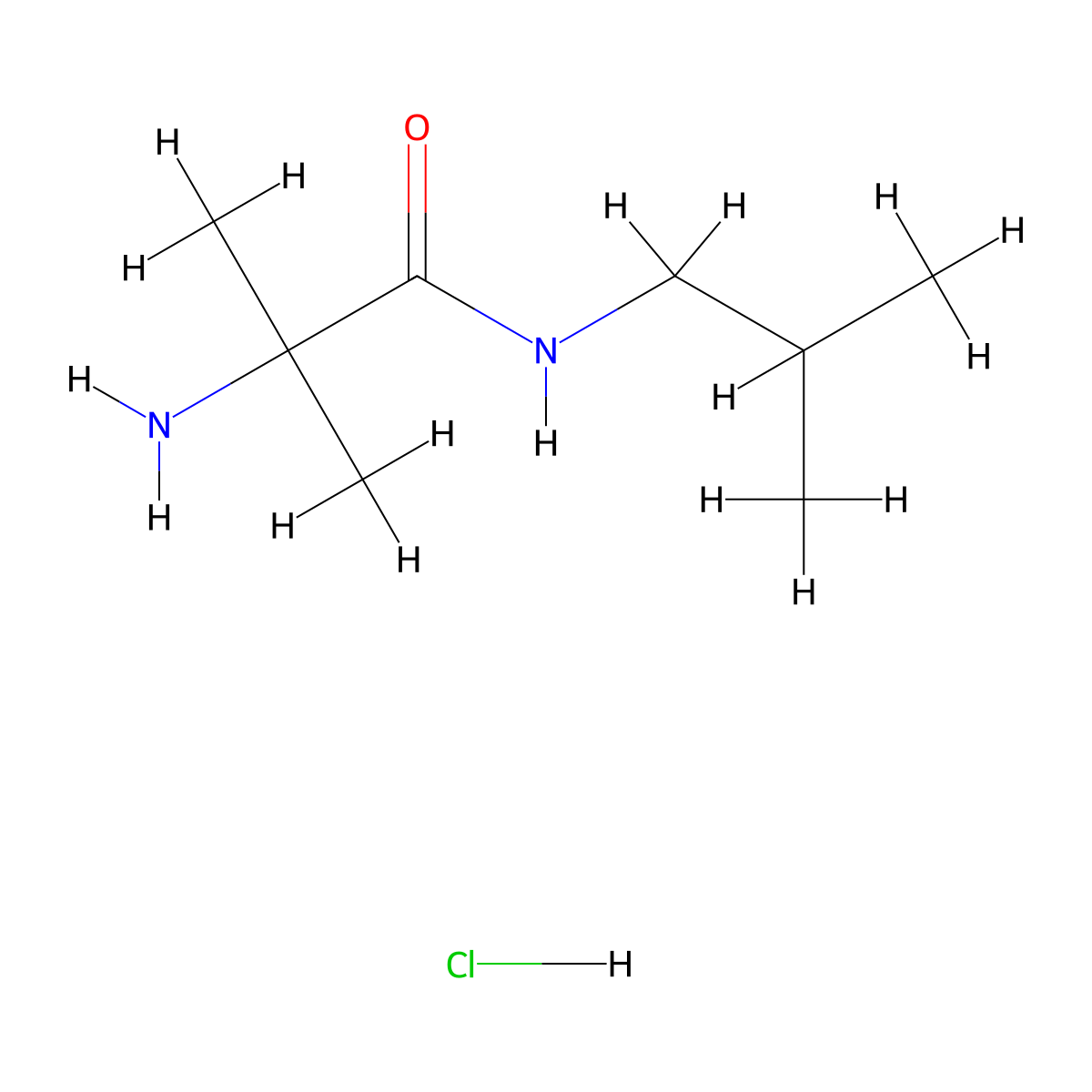 2-Amino-N-isobutyl-2-methylpropanamide hydrochloride molecular structure, CAS 1220035-05-1
