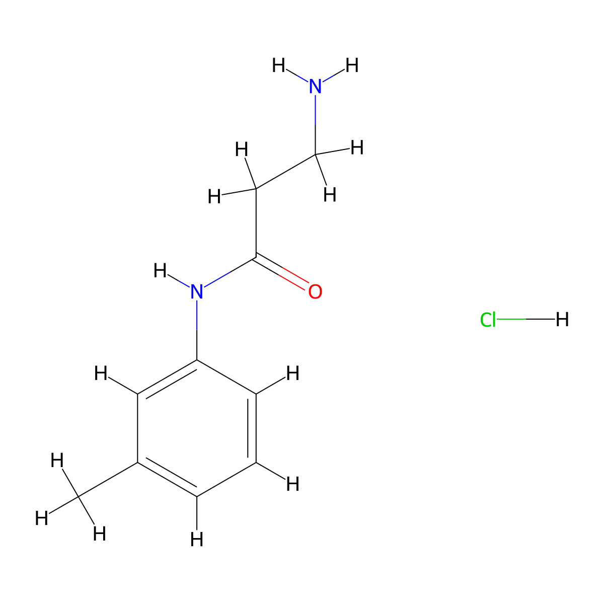3-Amino-N-(3-methylphenyl)propanamide hydrochloride molecular structure, CAS 1220035-28-8
