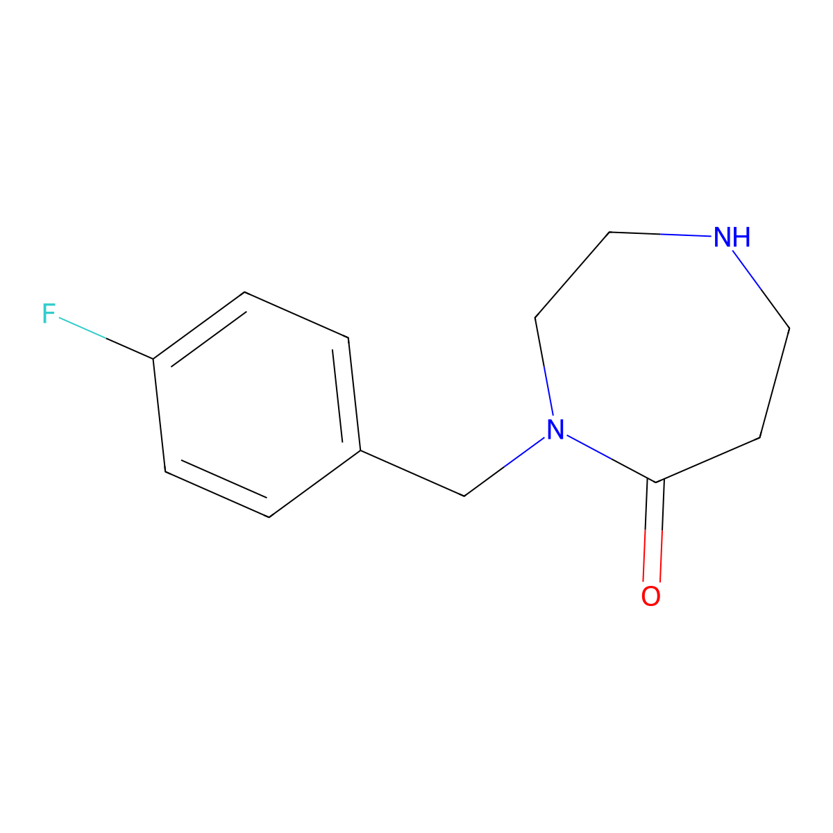 4-(4-Fluorobenzyl)-1,4-diazepan-5-one molecular structure, CAS 1220035-99-3