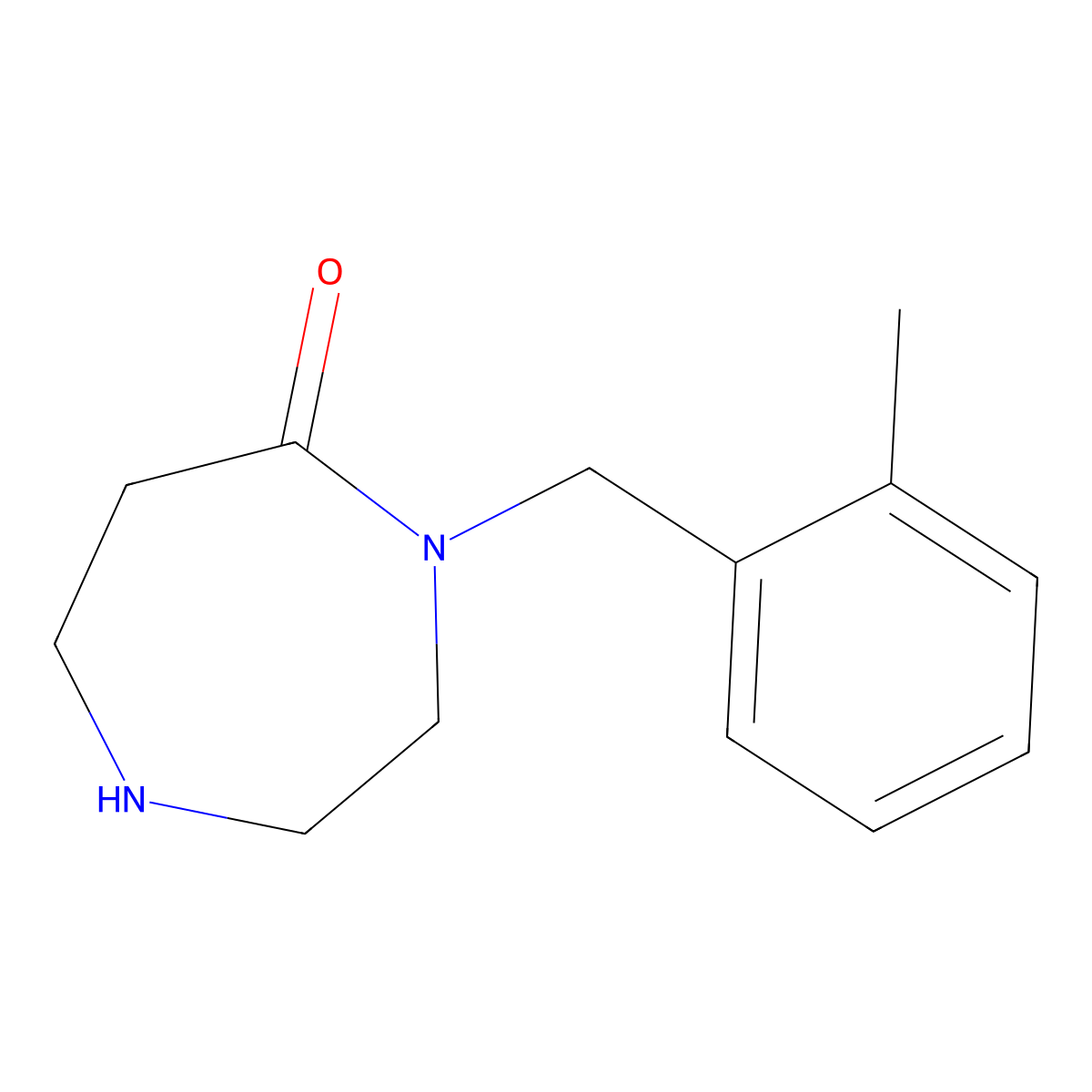 4-(2-Methylbenzyl)-1,4-diazepan-5-one molecular structure, CAS 1220036-06-5